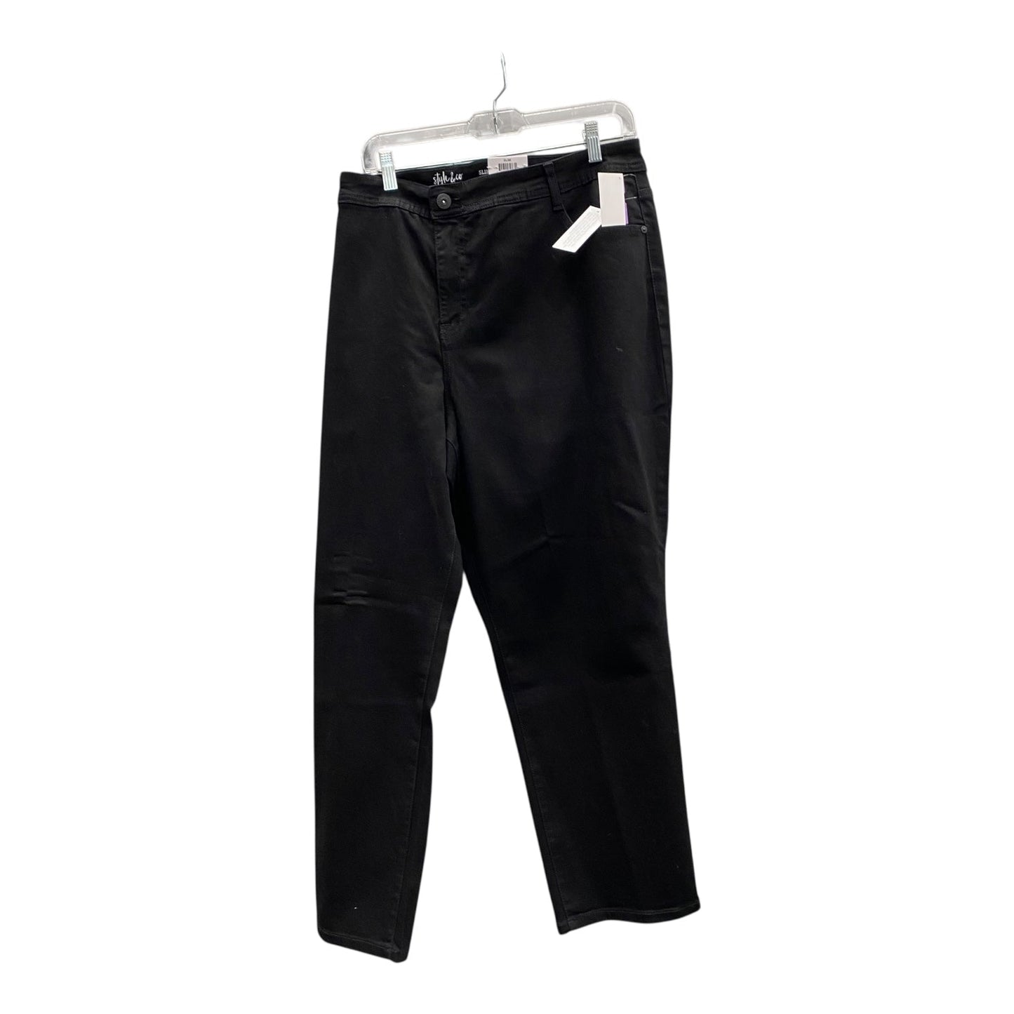 Jeans Skinny By Style And Company In Black, Size:22