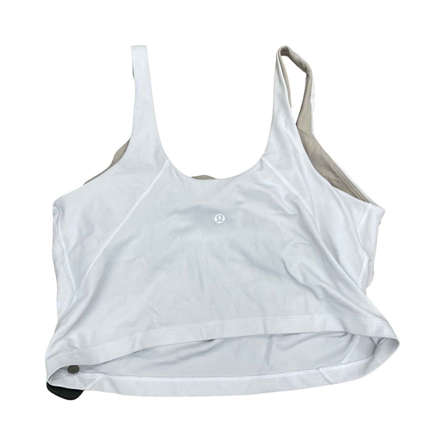 Athletic Bra By Lululemon In Ivory, Size:12