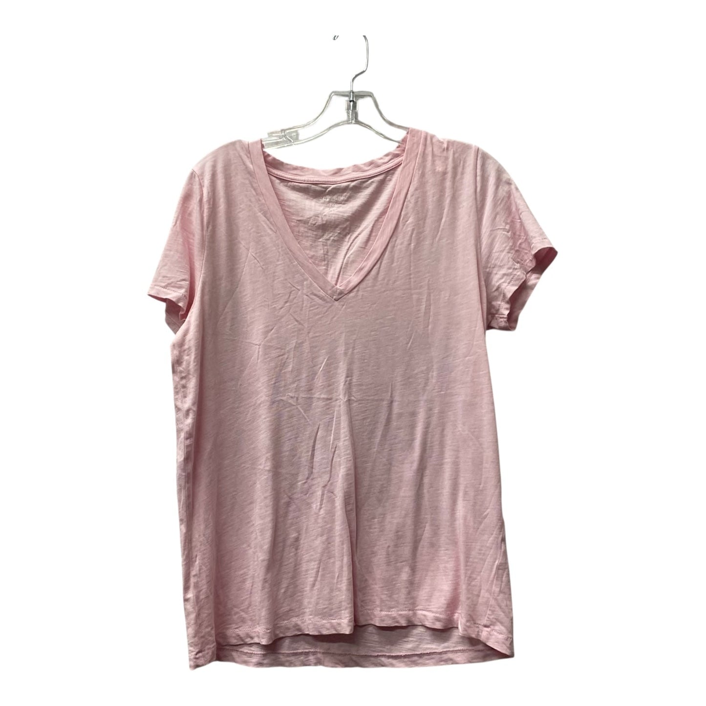 Top Ss Basic By J. Crew In Pink, Size:L