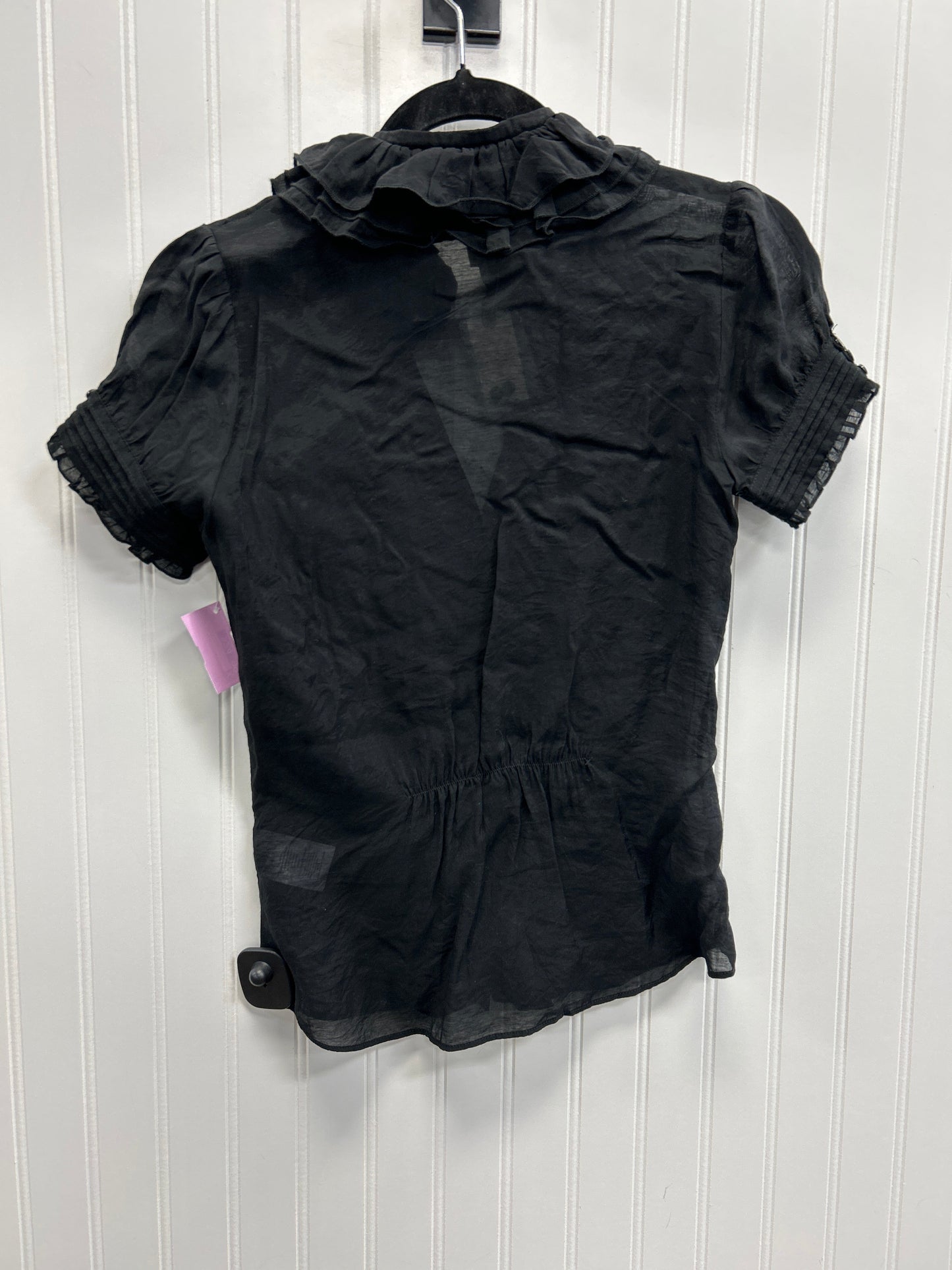 Blouse Ss By Anthropologie In Black, Size:Xs