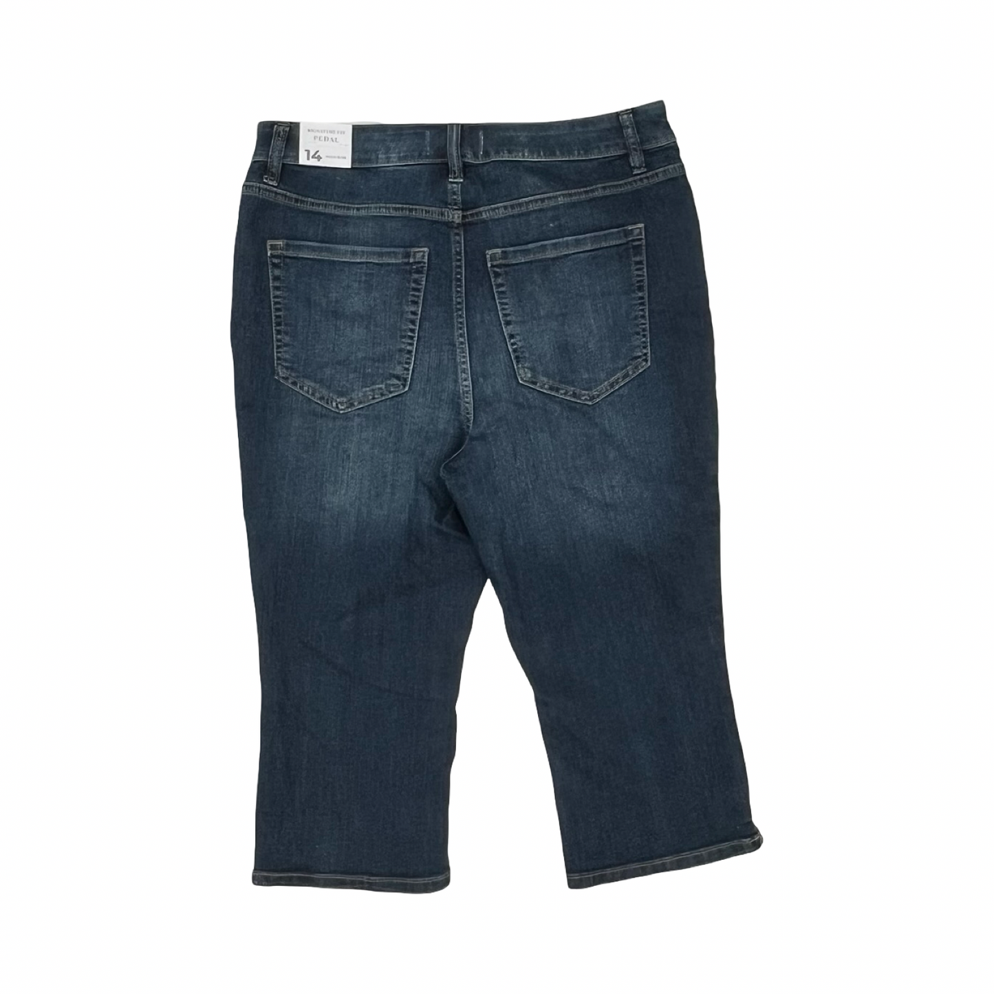 Jeans Cropped By Lane Bryant In Blue Denim, Size:14