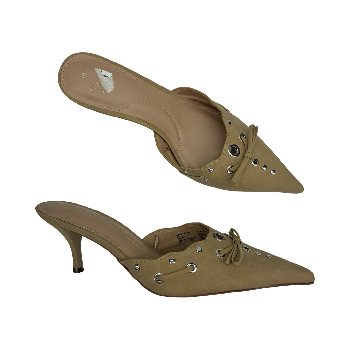 Shoes Heels Kitten By Time And Tru In Tan, Size:10