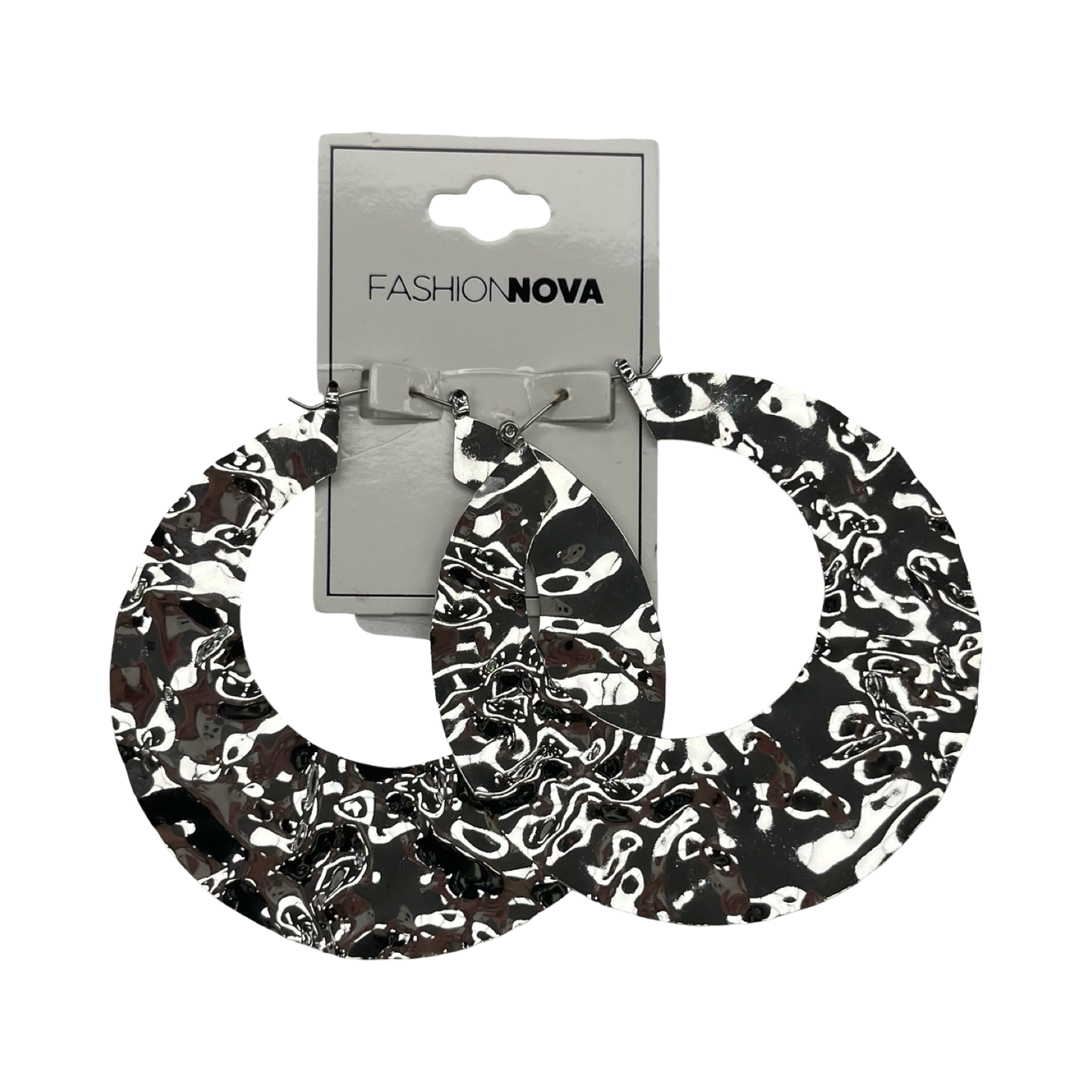 Earrings Hoop By Fashion Nova In Silver