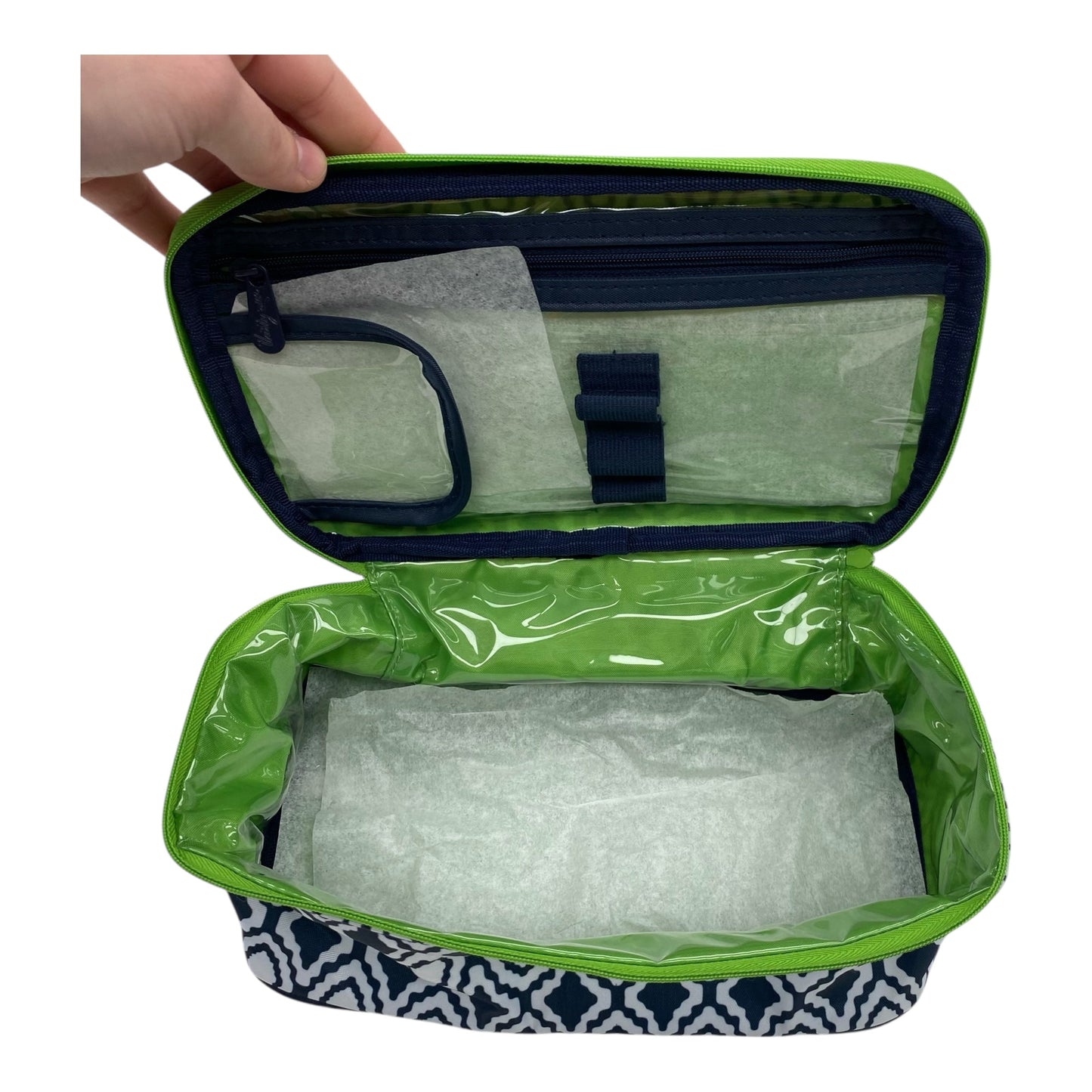 Makeup Bag By Thirty One In Blue & Green, Size:Medium
