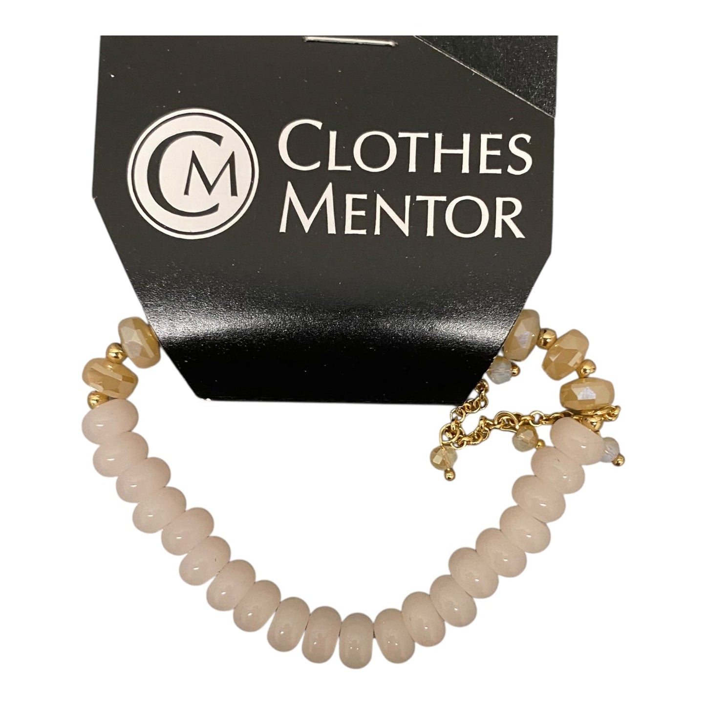 Bracelet Beaded By Simply Noelle In Pink & Tan