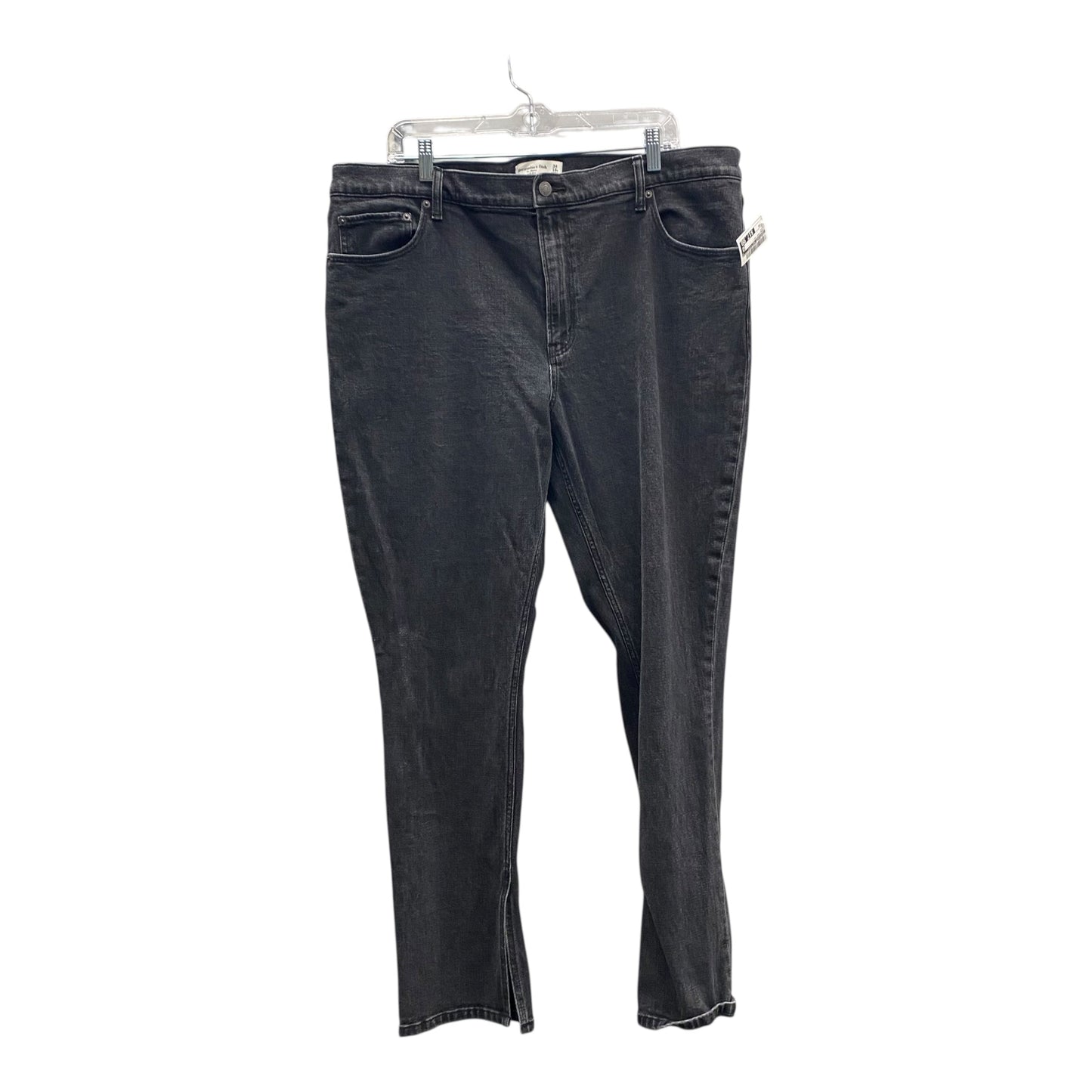 Jeans Boot Cut By Abercrombie And Fitch In Black, Size:18