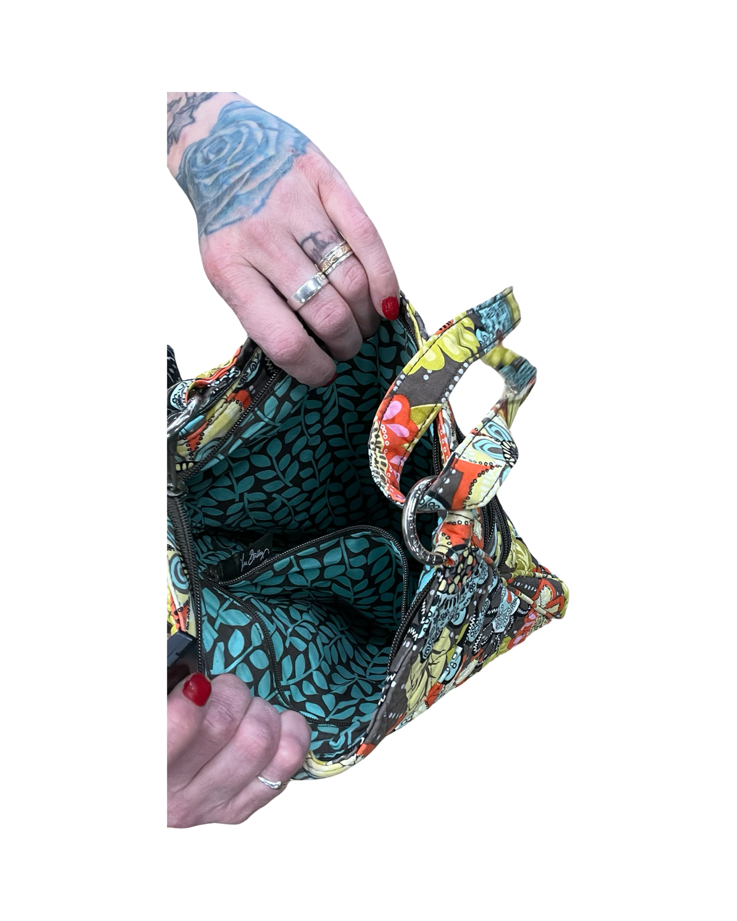 Handbag By Vera Bradley In Multi, Size:Medium