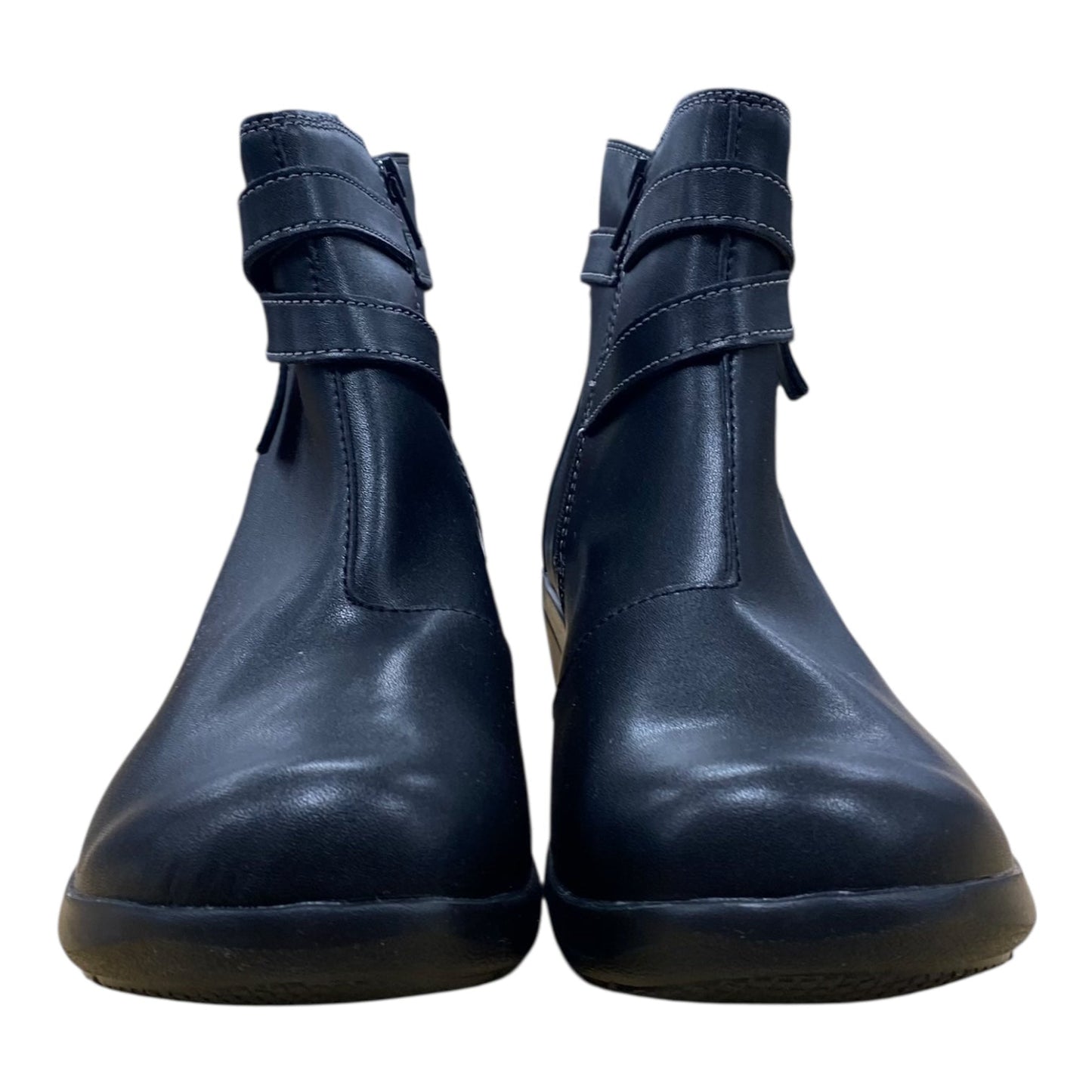 Boots Ankle Heels By Clarks In Black, Size:11