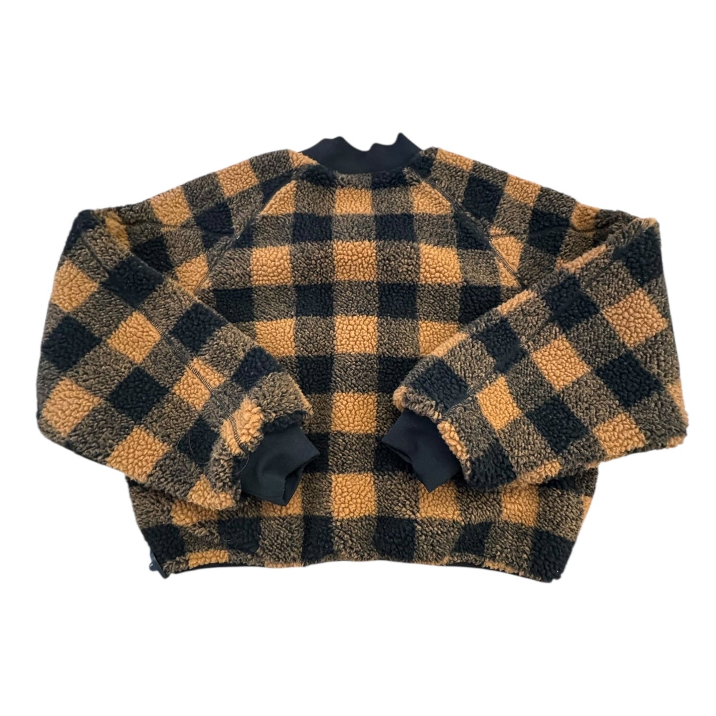 Jacket Fleece By Blanknyc In Black & Orange, Size:L