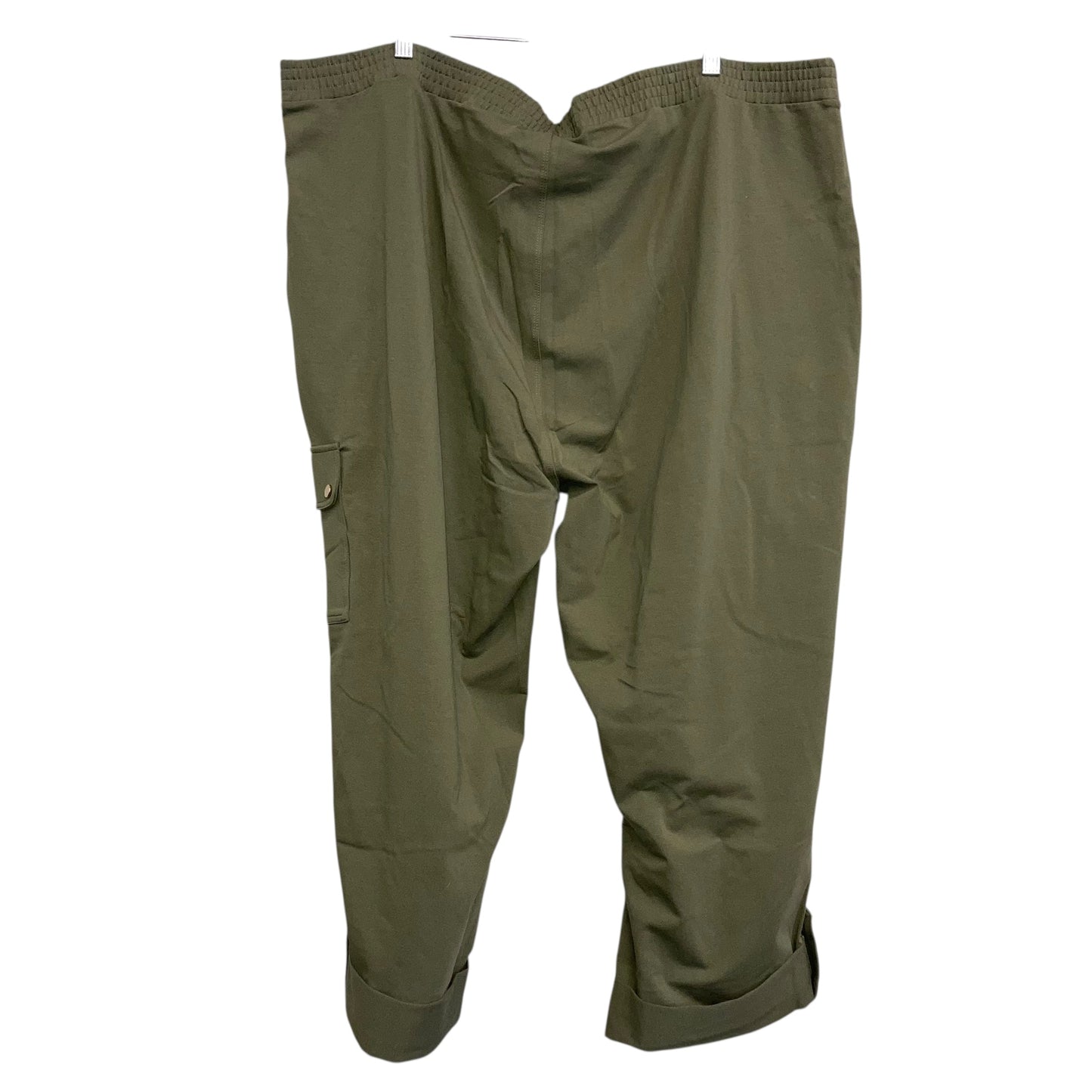 Pants Cargo & Utility By Susan Graver In Green, Size:3X