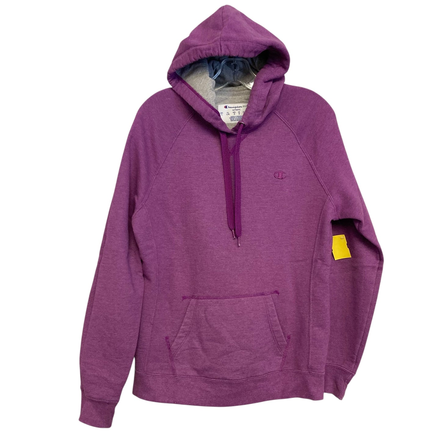 Sweatshirt Hoodie By Champion In Purple, Size:L
