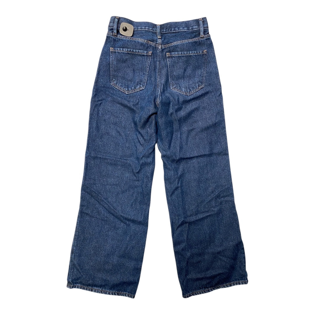 Jeans Wide Leg By Express In Blue Denim, Size:2