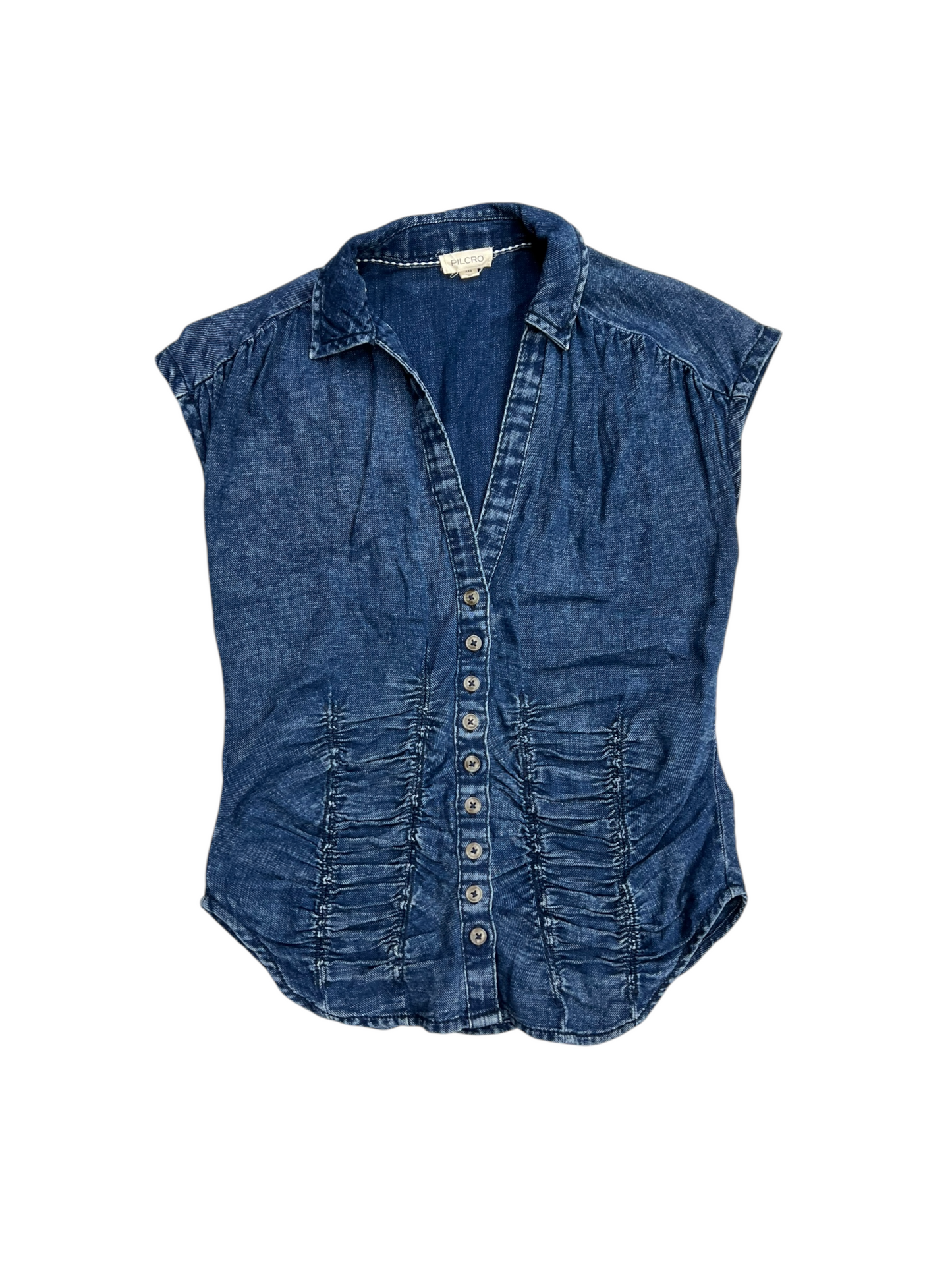 Top Sleeveless By Pilcro In Blue, Size:Xxs