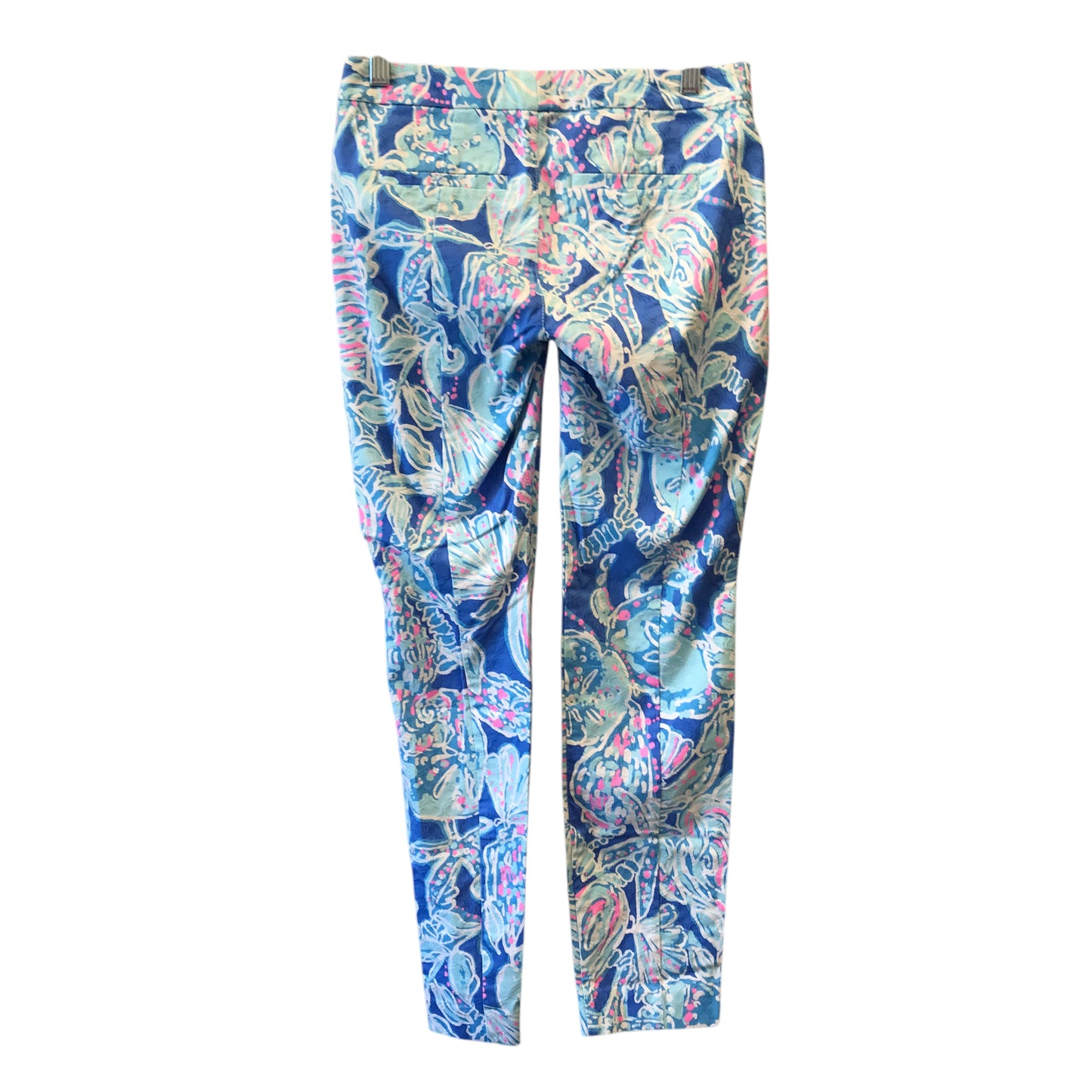 Pants Designer By Lilly Pulitzer In Blue & Pink, Size:0