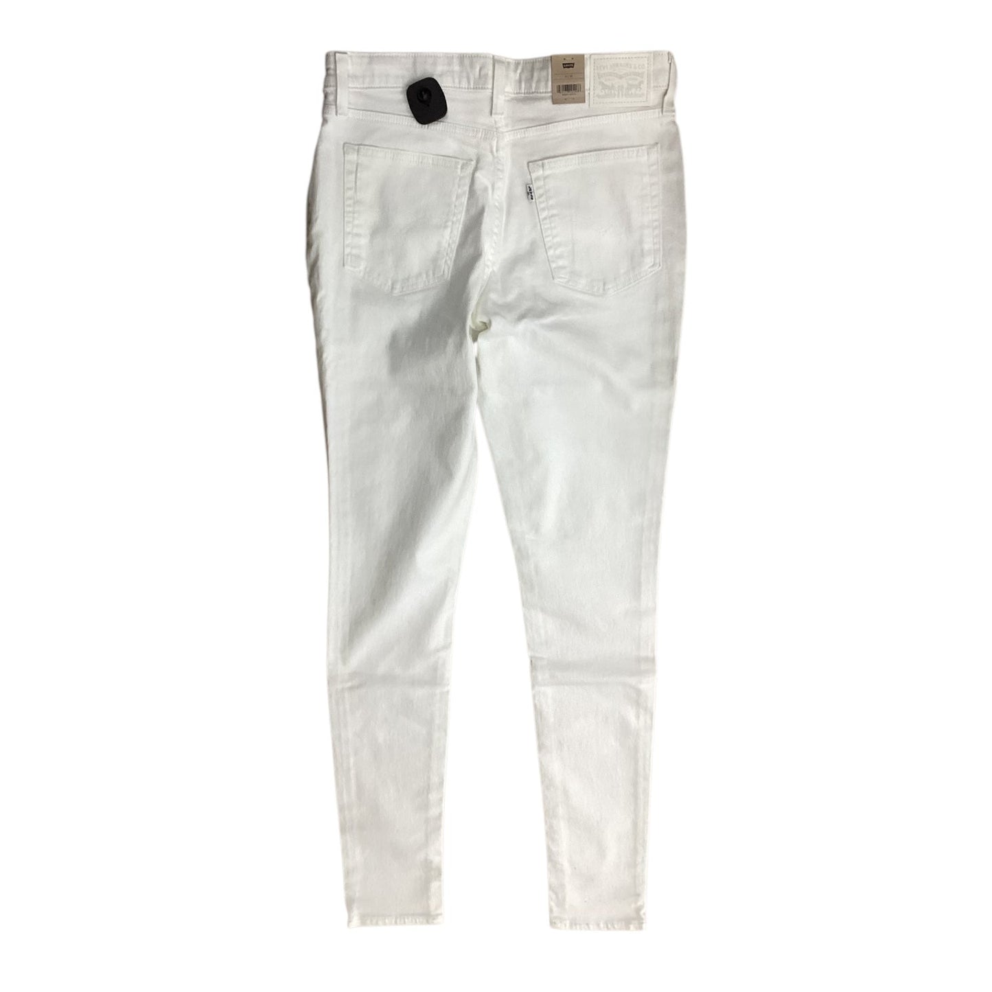 Jeans Skinny By Levis In White Denim, Size:10