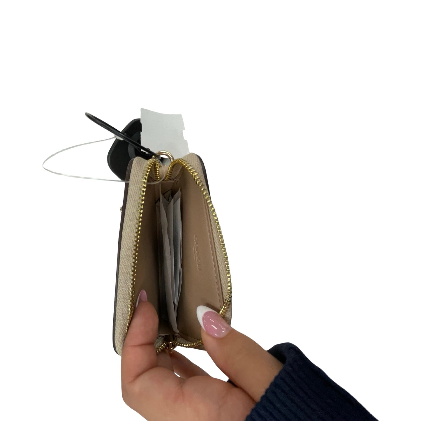 Wallet Designer By Coach In Cream, Size:Small