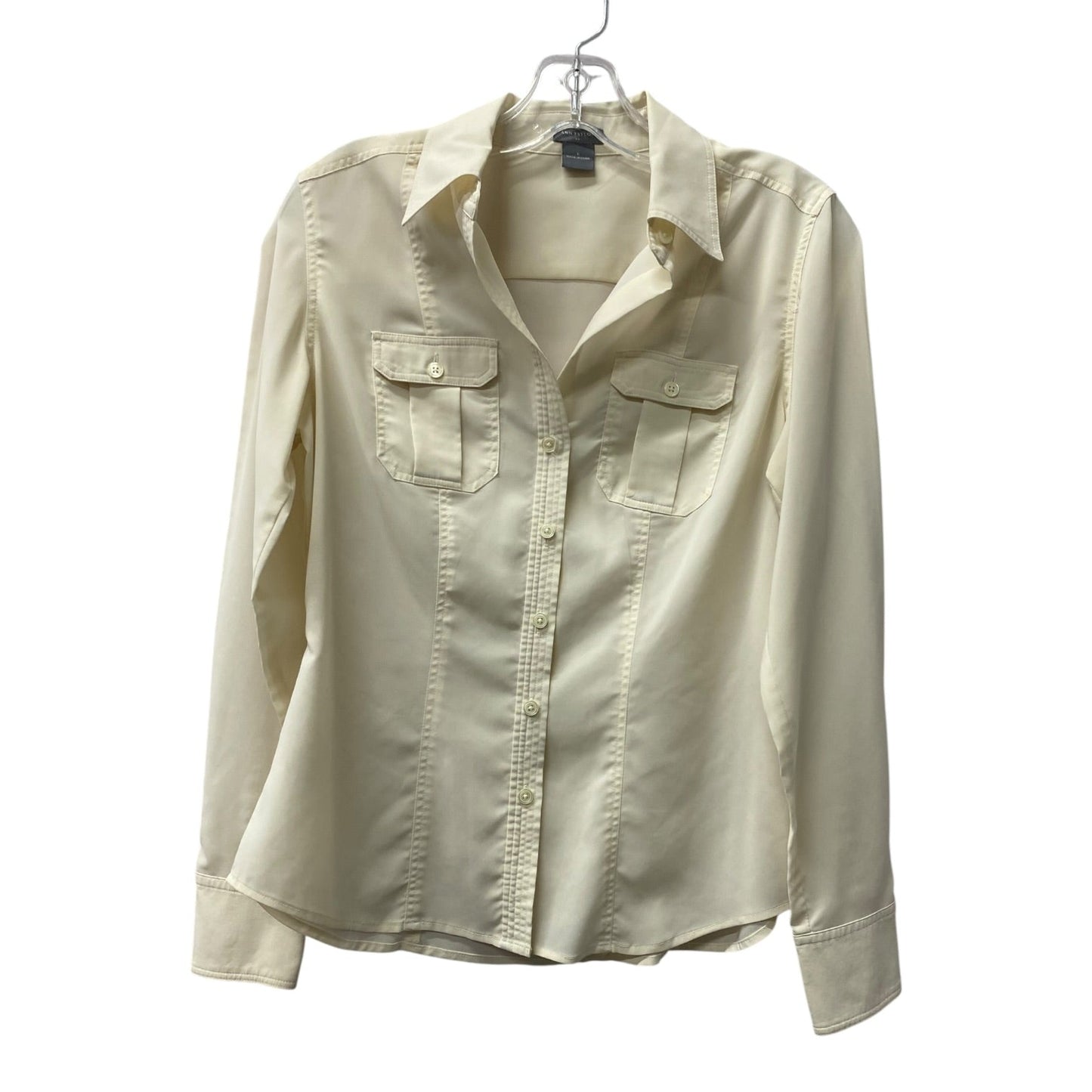 Top Ls By Ann Taylor In Cream, Size:S