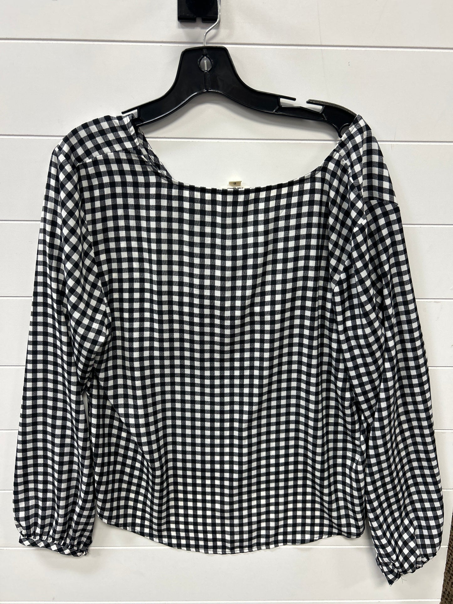 Top Ls By Ana In Black, Size:Xl