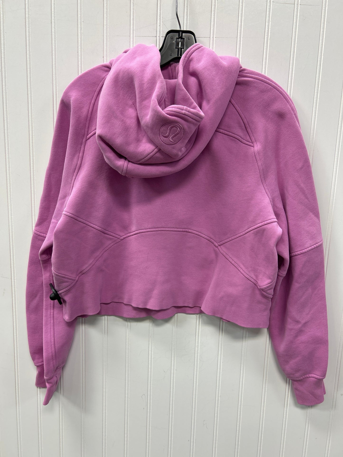 Athletic Sweatshirt Hoodie By Lululemon In Pink, Size:M