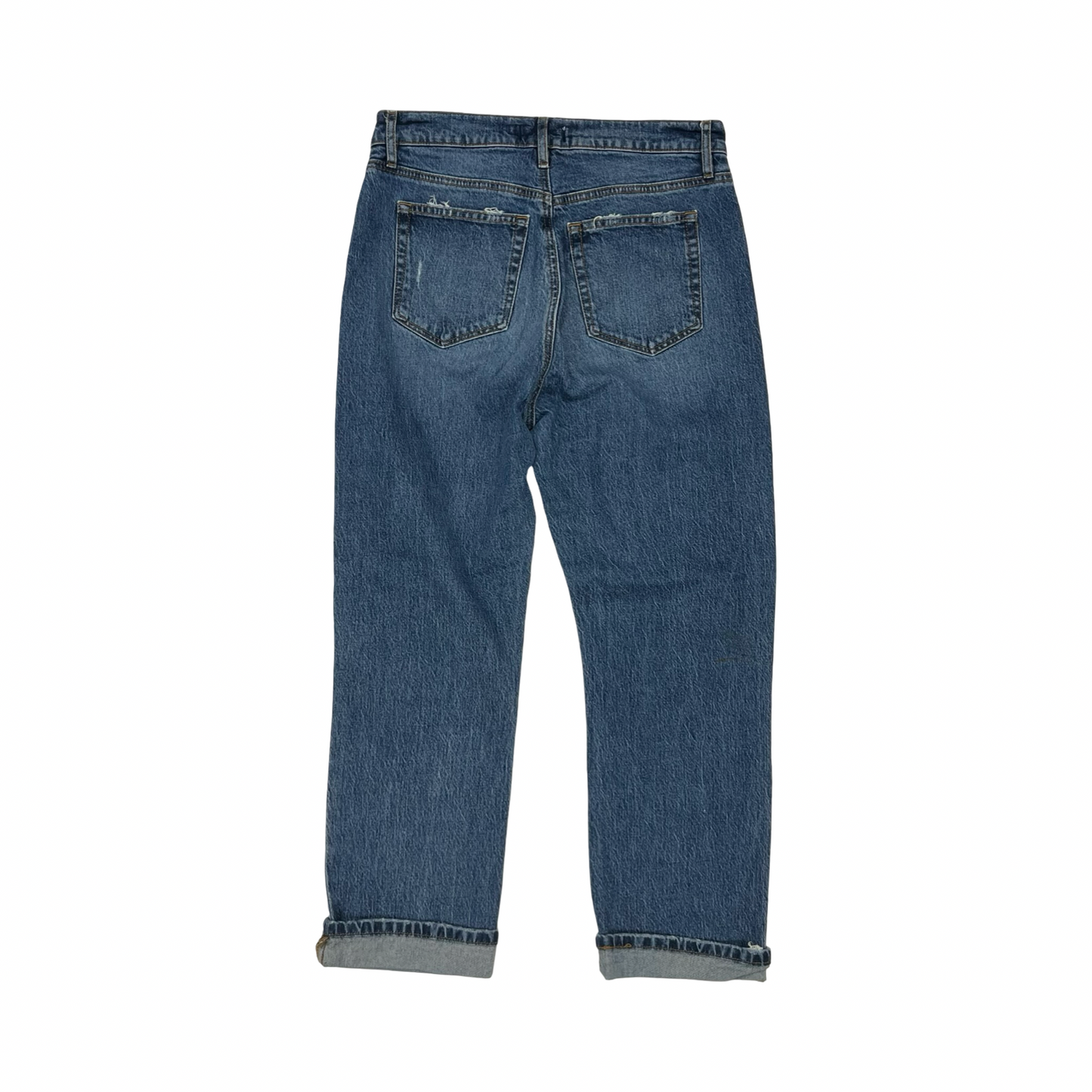 Jeans Straight By Oggi In Blue Denim, Size:4
