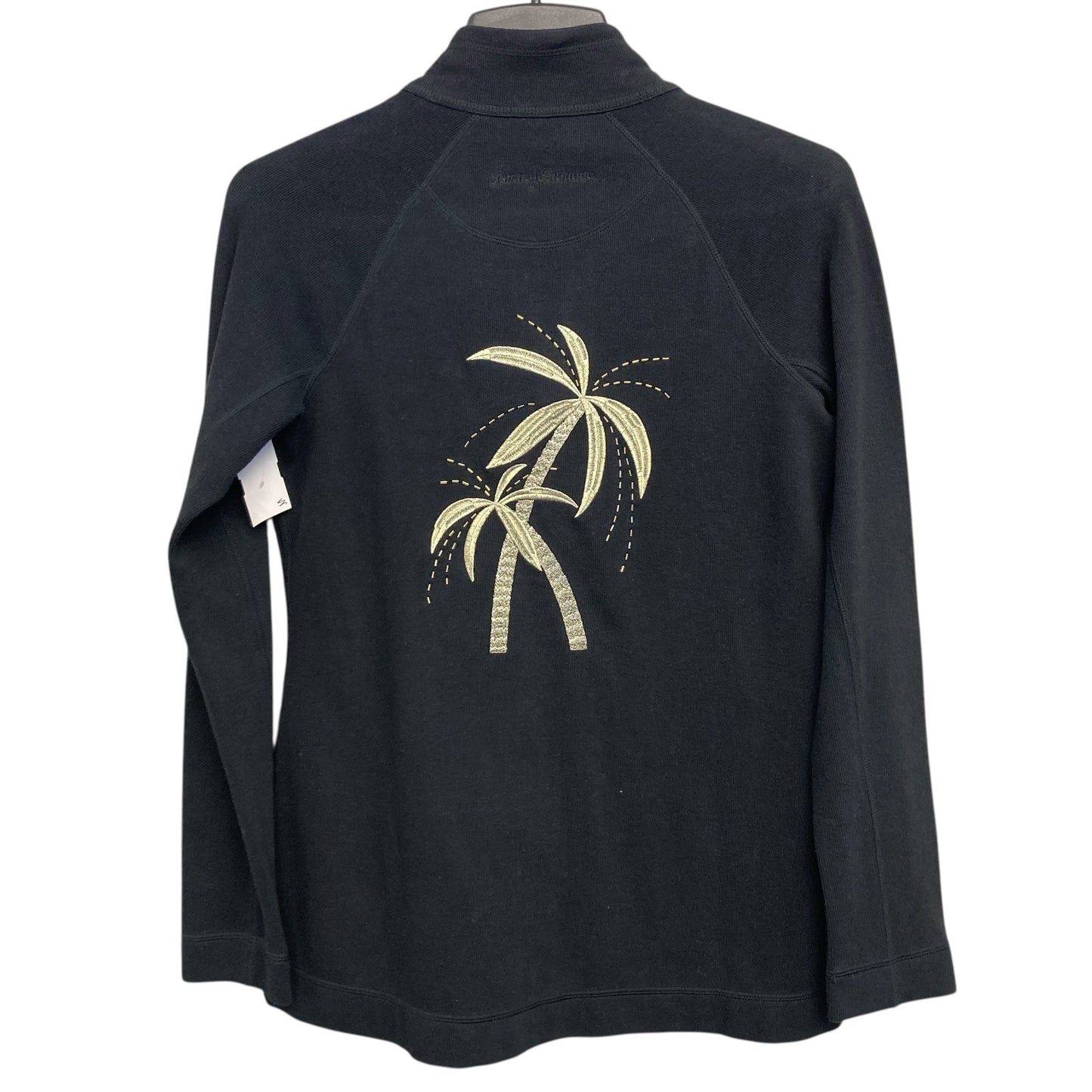 Athletic Jacket By Tommy Bahama In Black & Gold, Size:S