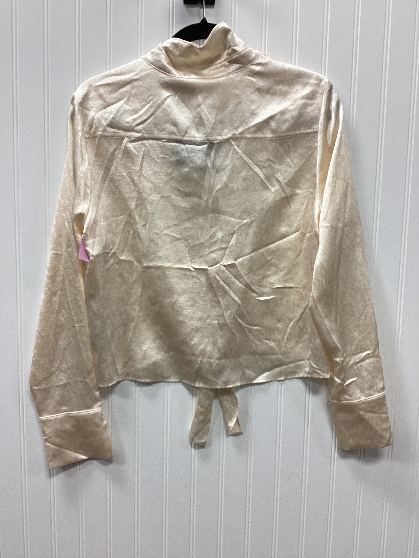 Blouse Ls By Pleione In Cream, Size:M