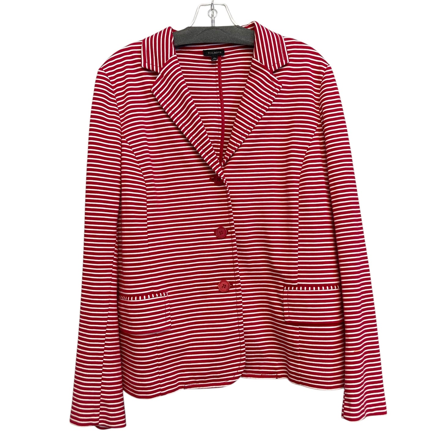 Blazer By Talbots In Red & White, Size:Xxsp