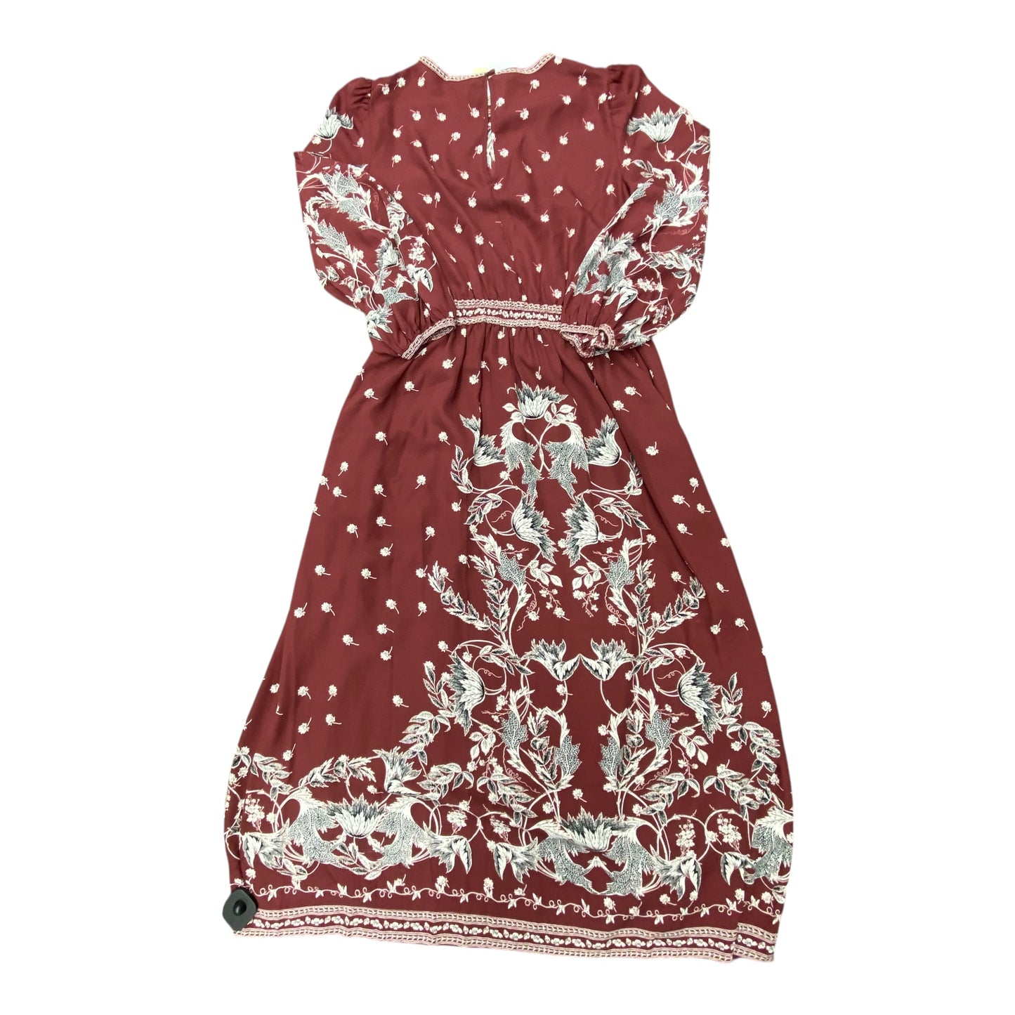 Dress Casual Midi By Max Studio In Maroon, Size:S