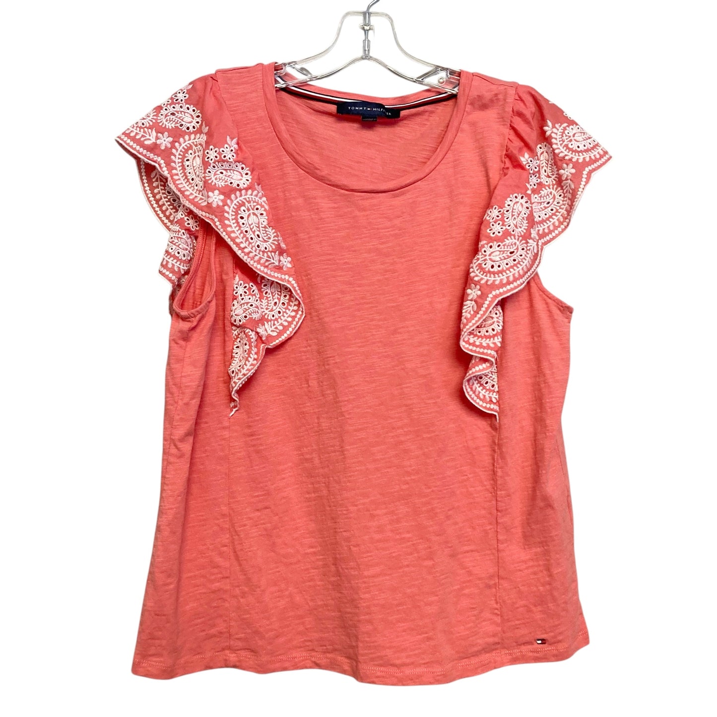 Top Sleeveless By Tommy Hilfiger In Coral, Size:L