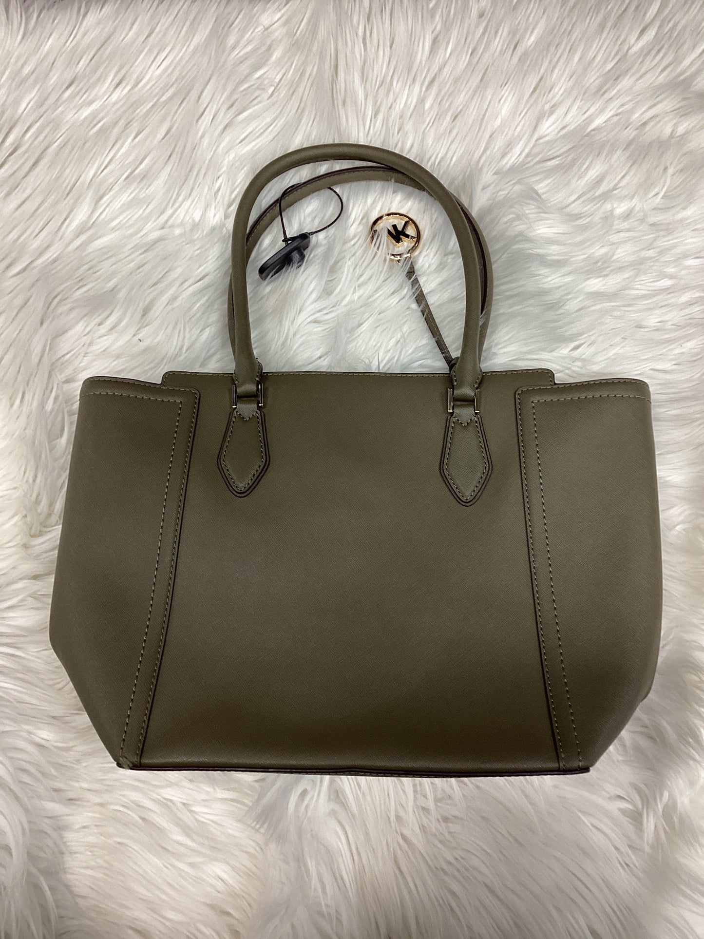 Handbag Designer By Michael Kors In Green, Size:Large