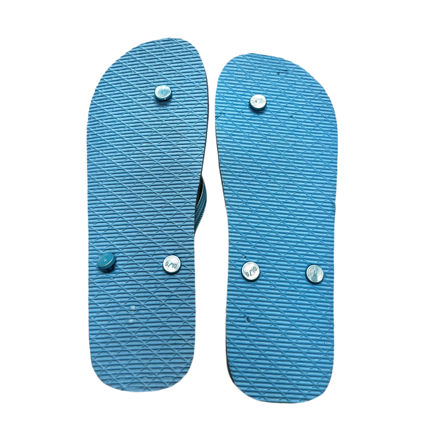 Sandals Flats In Blue, Size: 9