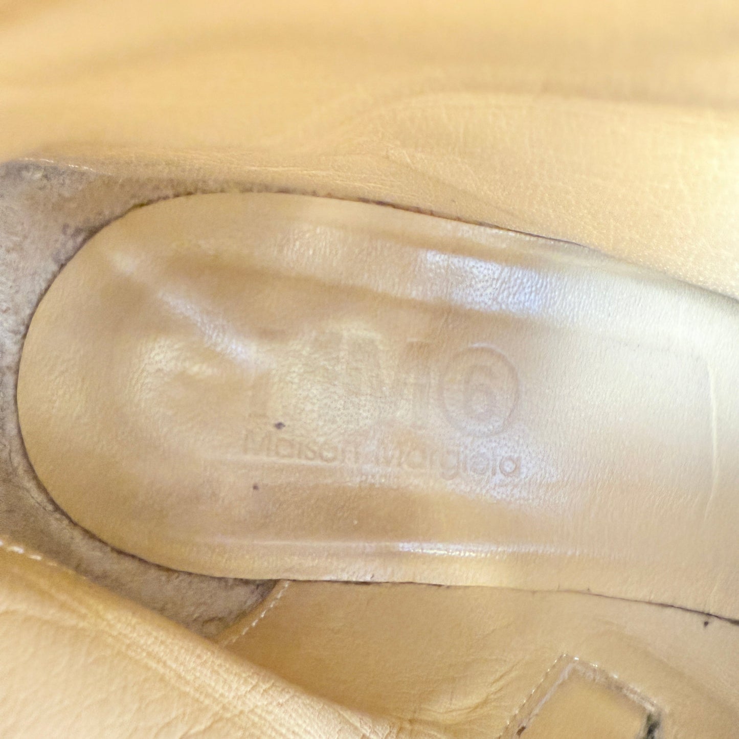 Vintage Block Wooden Heel Ankle Boots Designer By Maison Margiela In Black, Size: 9