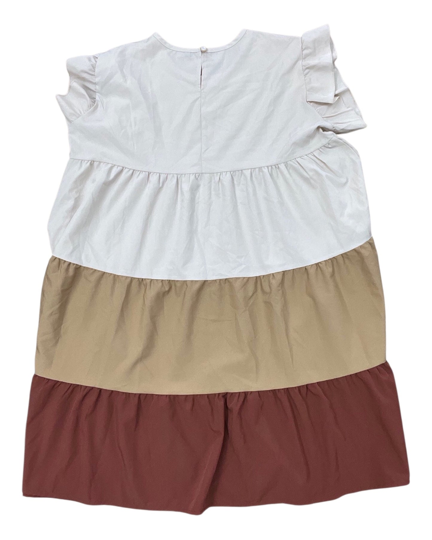 Dress Work By Clothes Mentor In Tan, Size:Xl