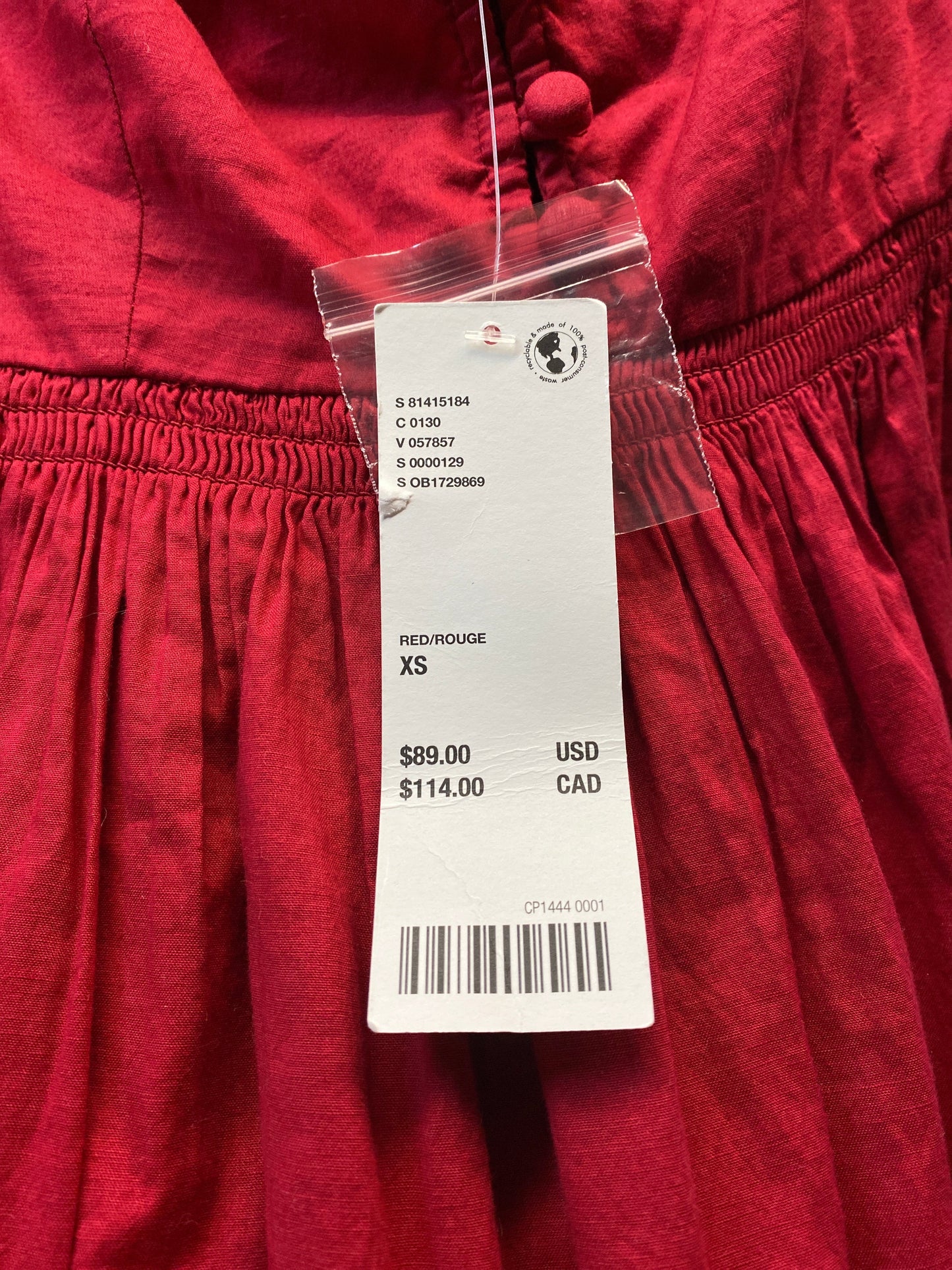 Dress Casual Maxi By Urban Outfitters In Red, Size: Xs
