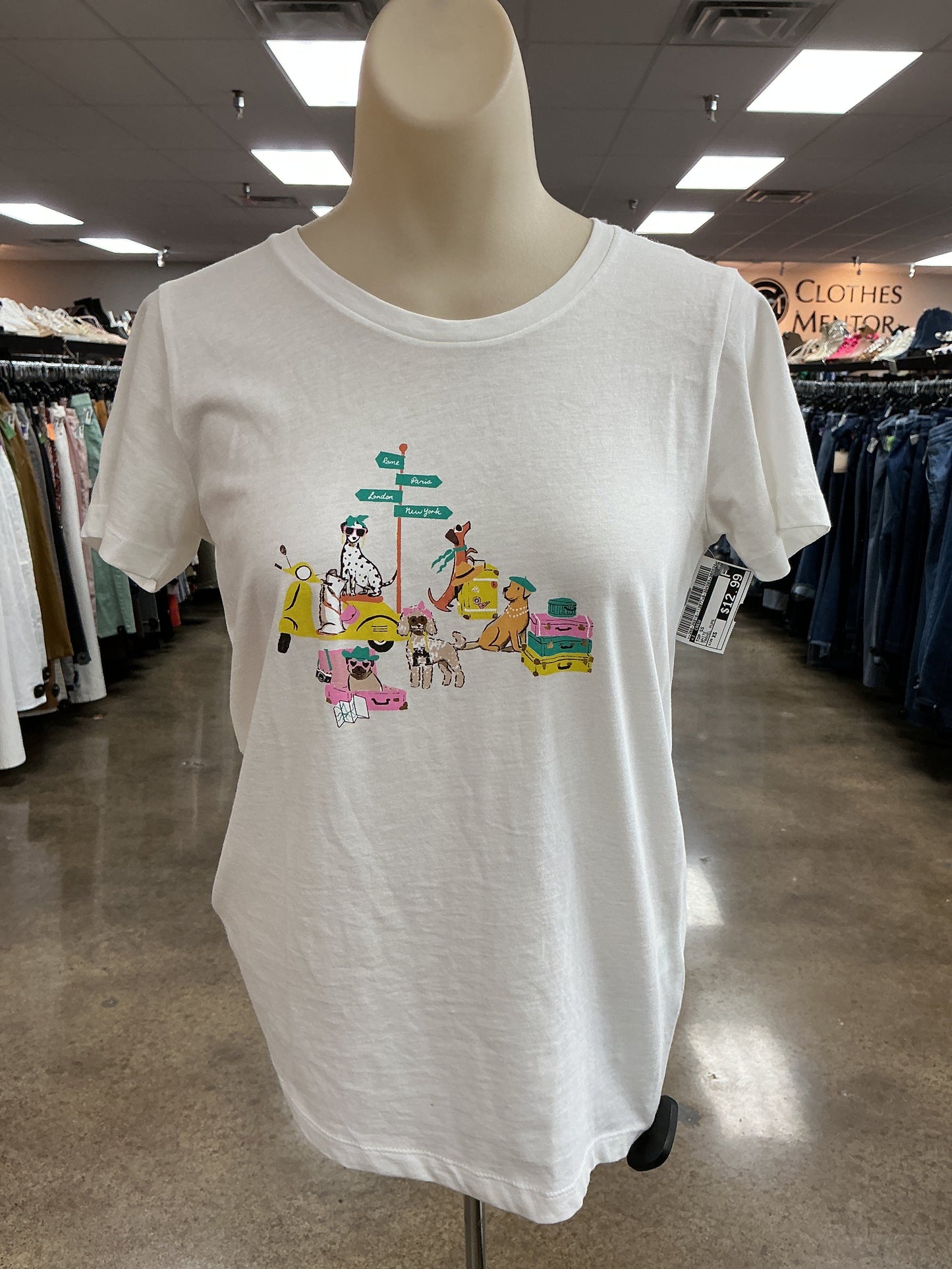 Top Ss By J. Crew In White, Size:Xs