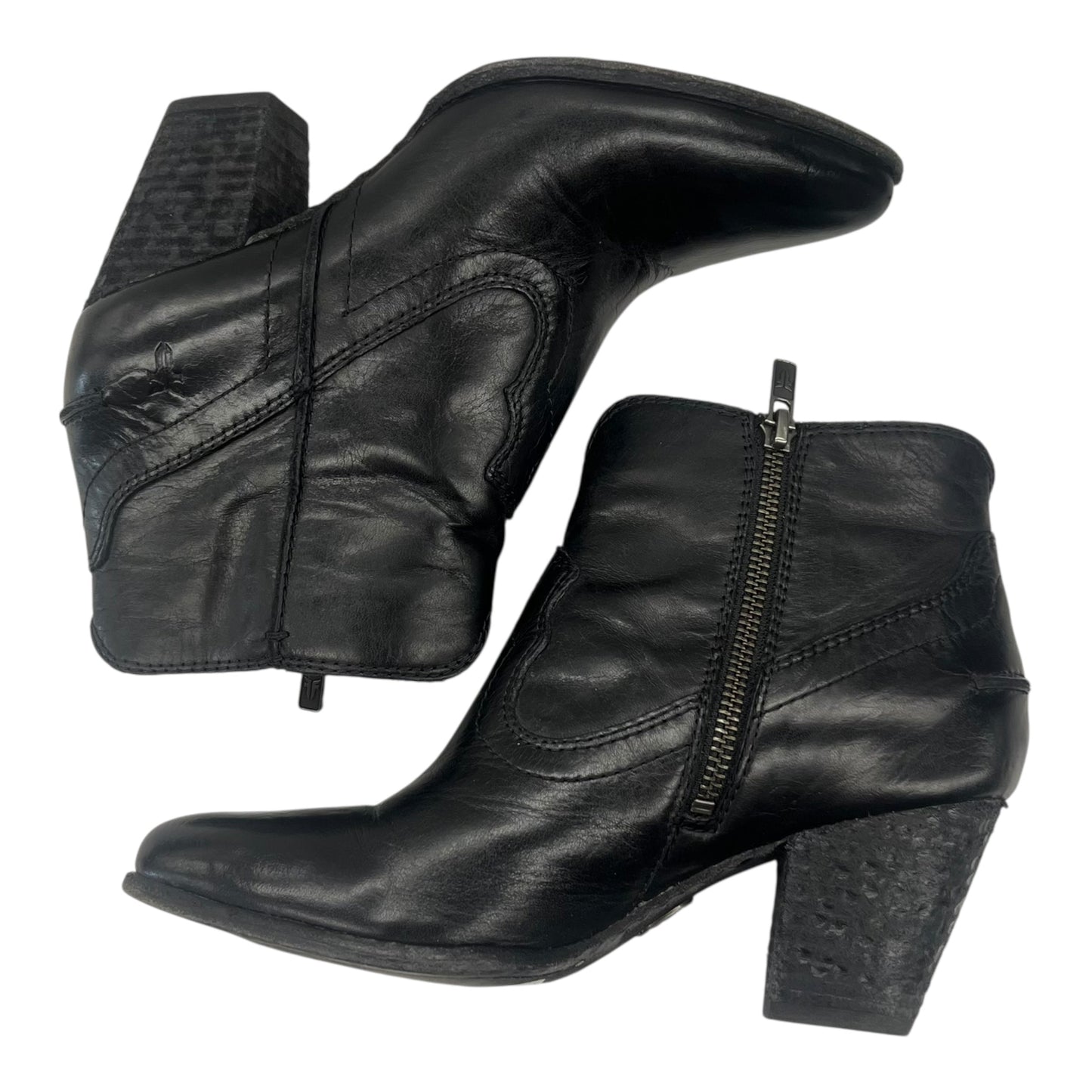 Boots Designer By Frye In Black, Size:6.5