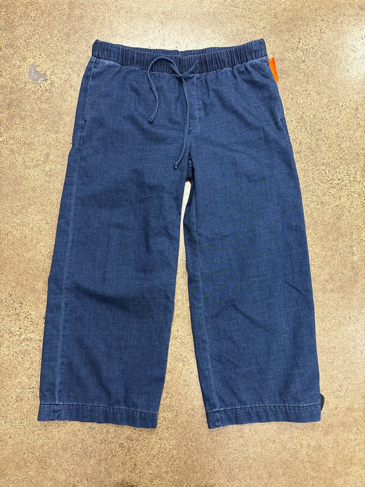 Pants Wide Leg By American Eagle In Blue Denim, Size:M