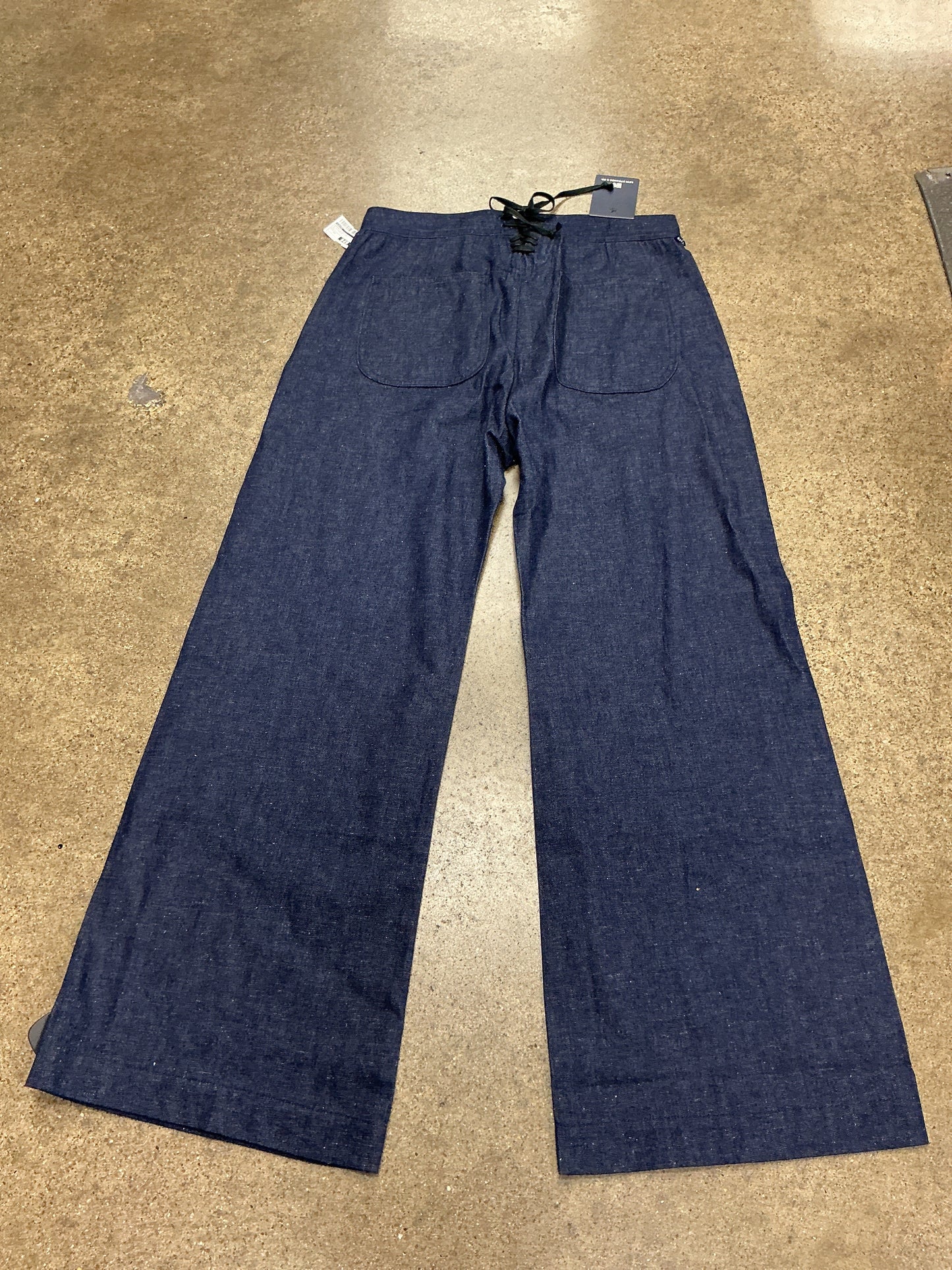 Jeans Wide Leg By Levis In Blue Denim, Size:14