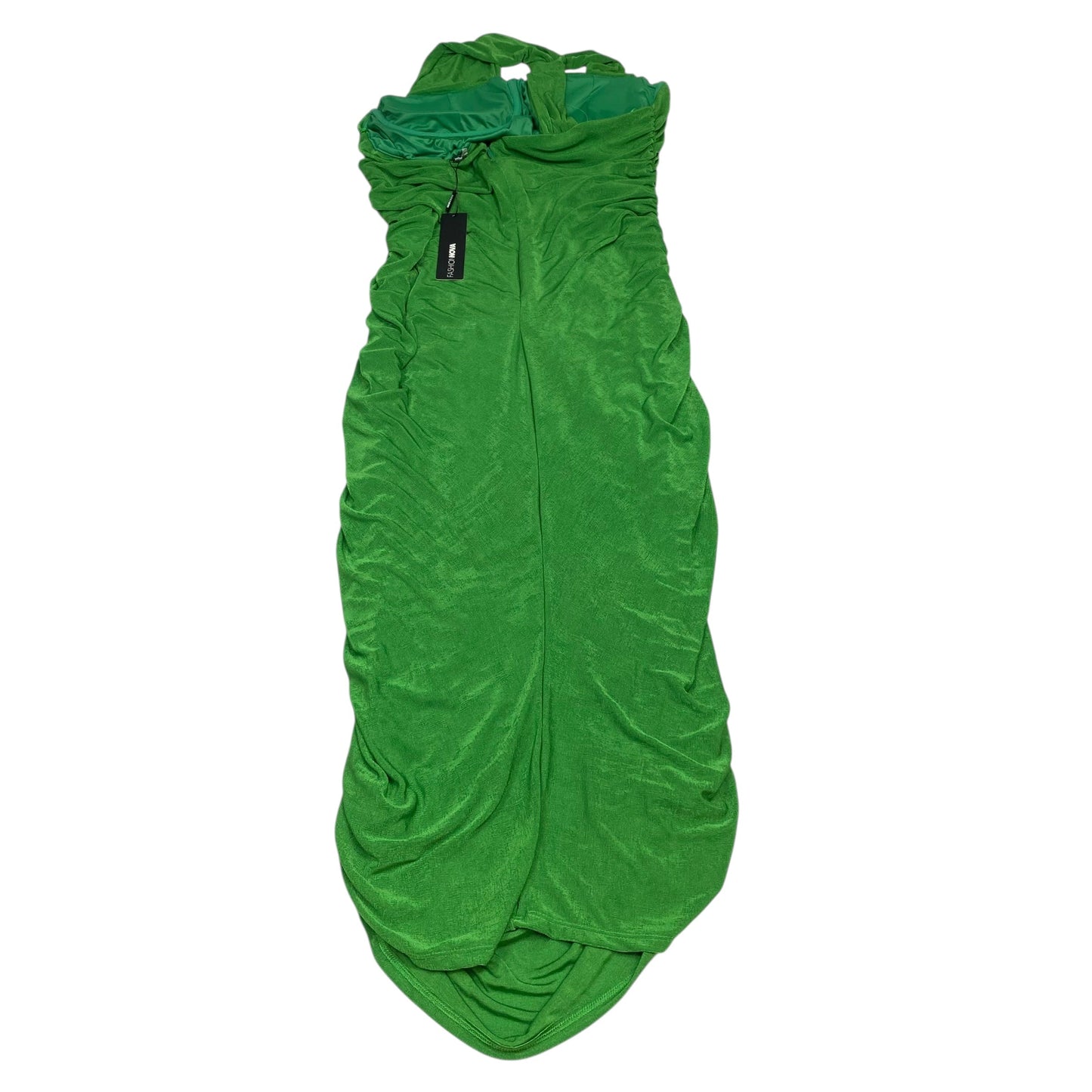 Dress Party Midi By Fashion Nova In Green, Size:3