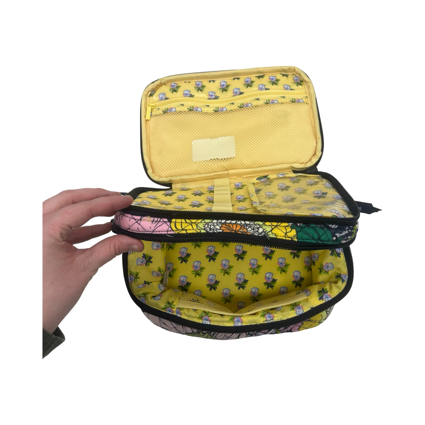 Makeup Bag By Vera Bradley In Floral Print, Size:Medium