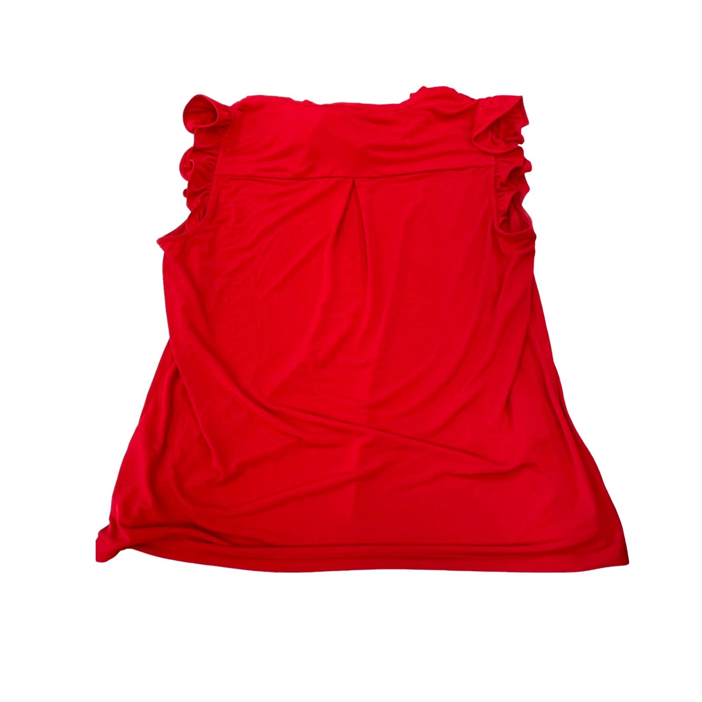 Top Sleeveless By Calvin Klein In Red, Size:M