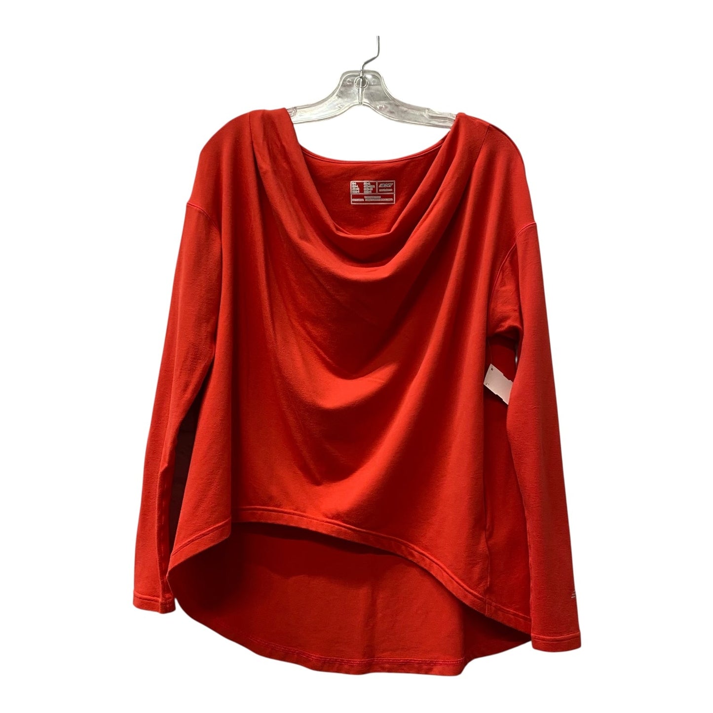 Athletic Top Ls Crewneck By New Balance In Red, Size:L