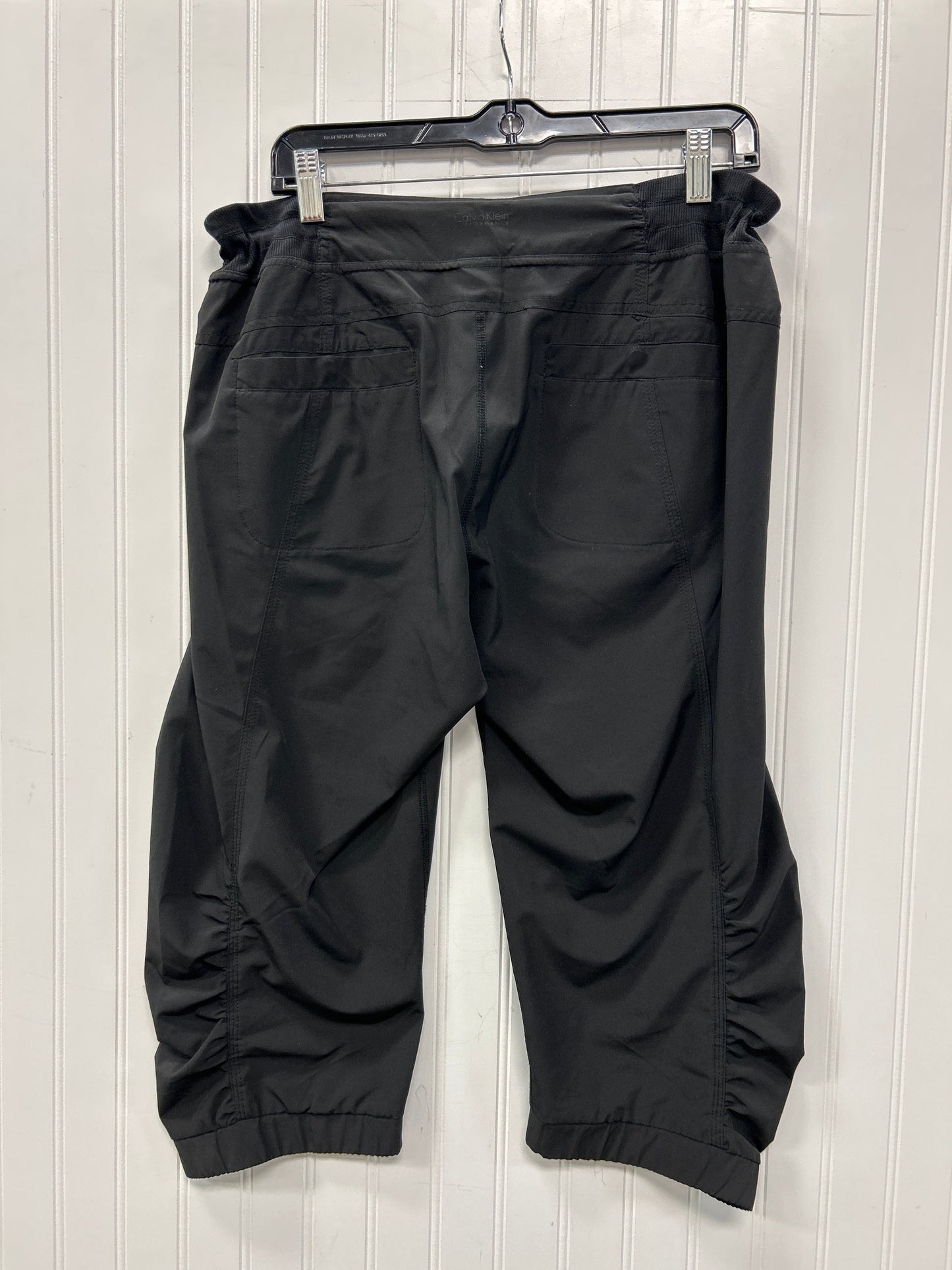 Athletic Capris By Calvin Klein In Black, Size:L