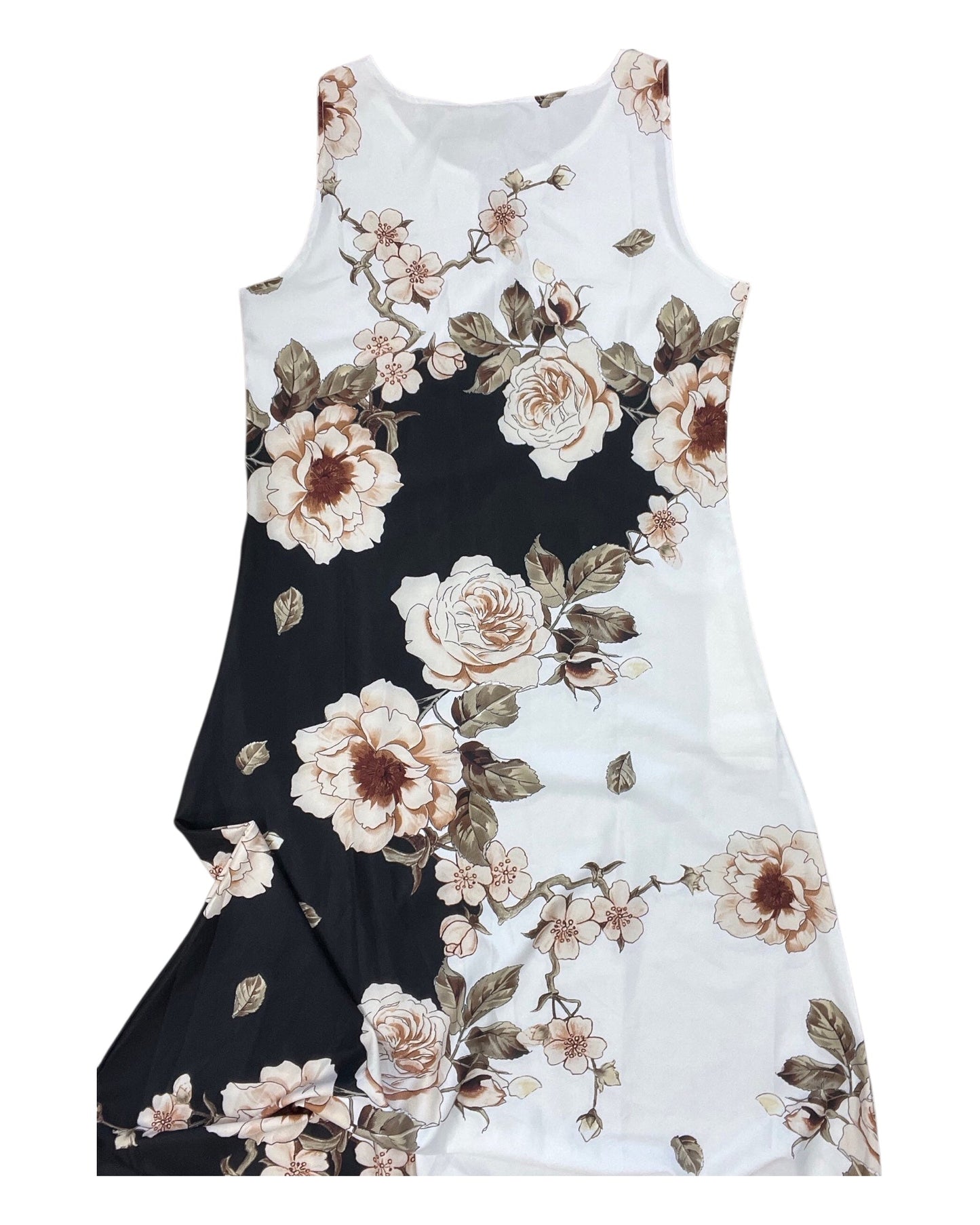 Dress Casual Maxi By Clothes Mentor In Black & Cream, Size:L