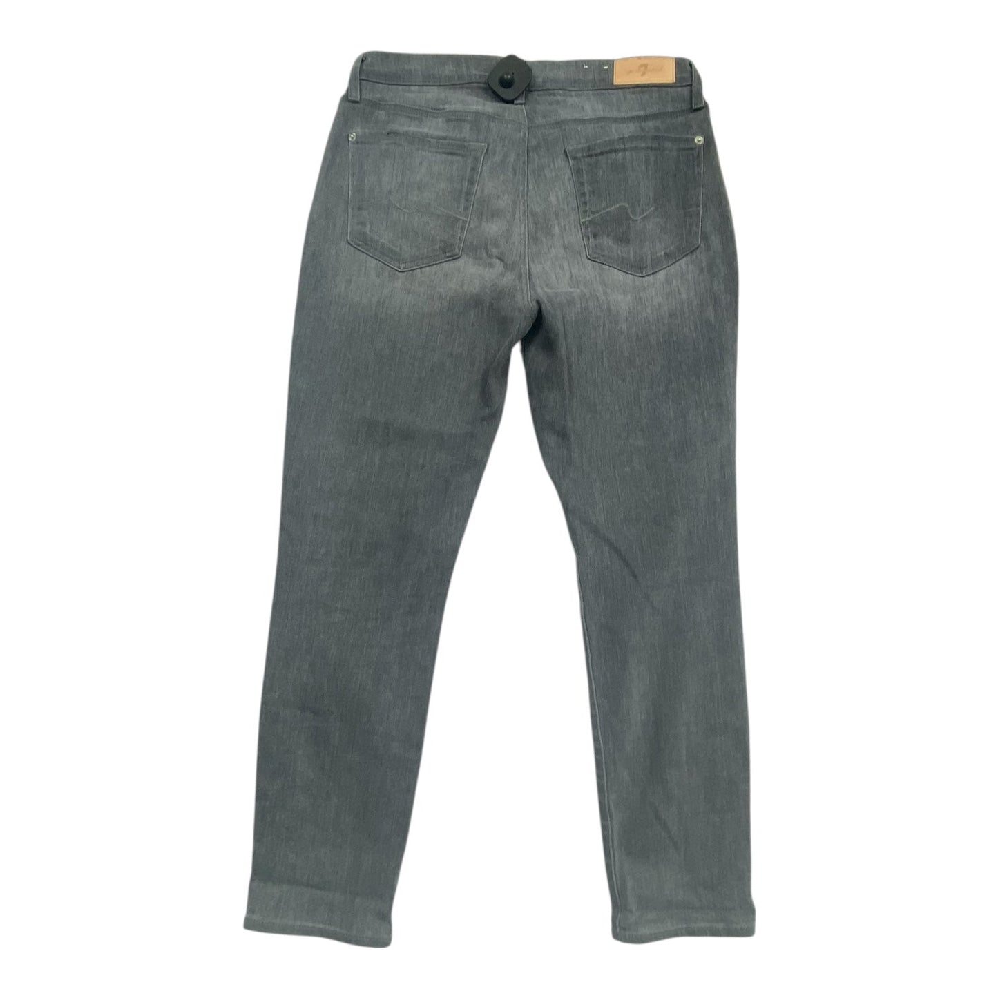 Jeans Straight By 7 For All Mankind In Grey Denim, Size:6