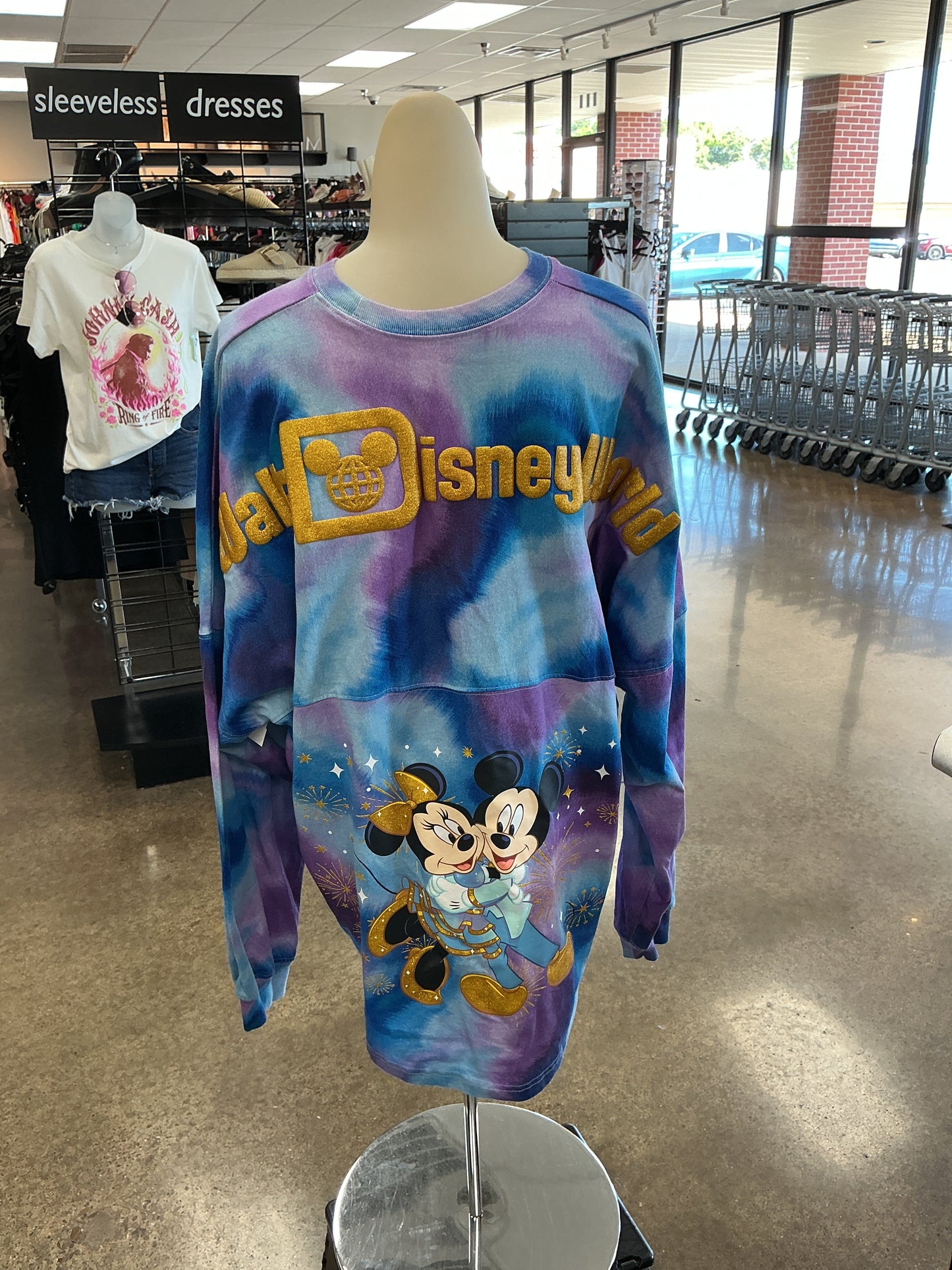 Top Ls By Disney In Blue & Purple, Size:Xl