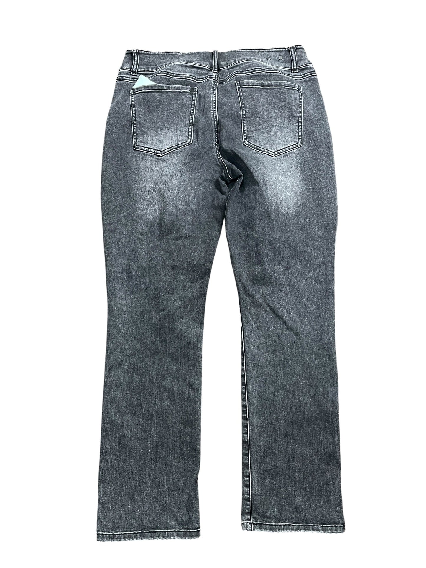 Jeans Straight By Cabi In Grey Denim, Size:16