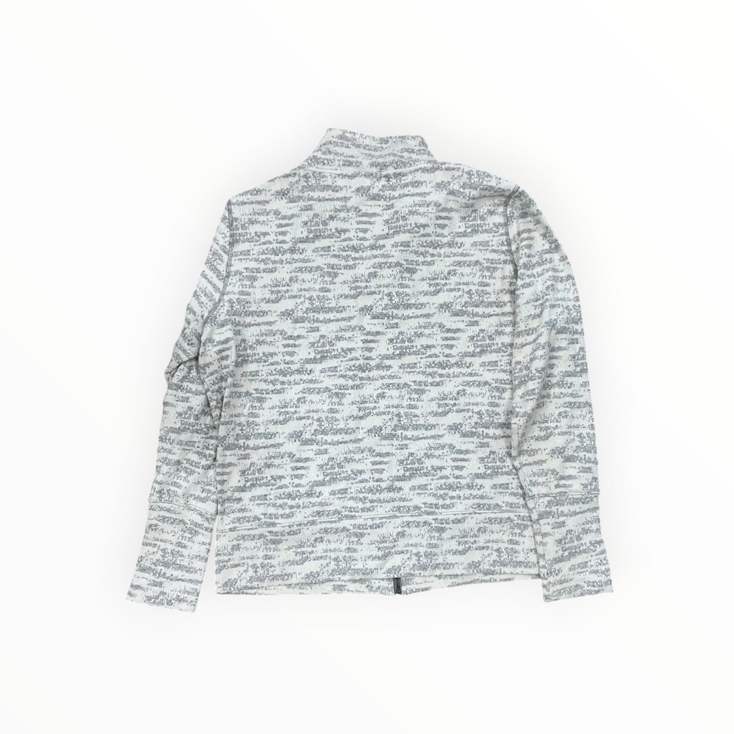 Athletic Sweatshirt Crewneck By Zyia In Cream & Grey, Size:L
