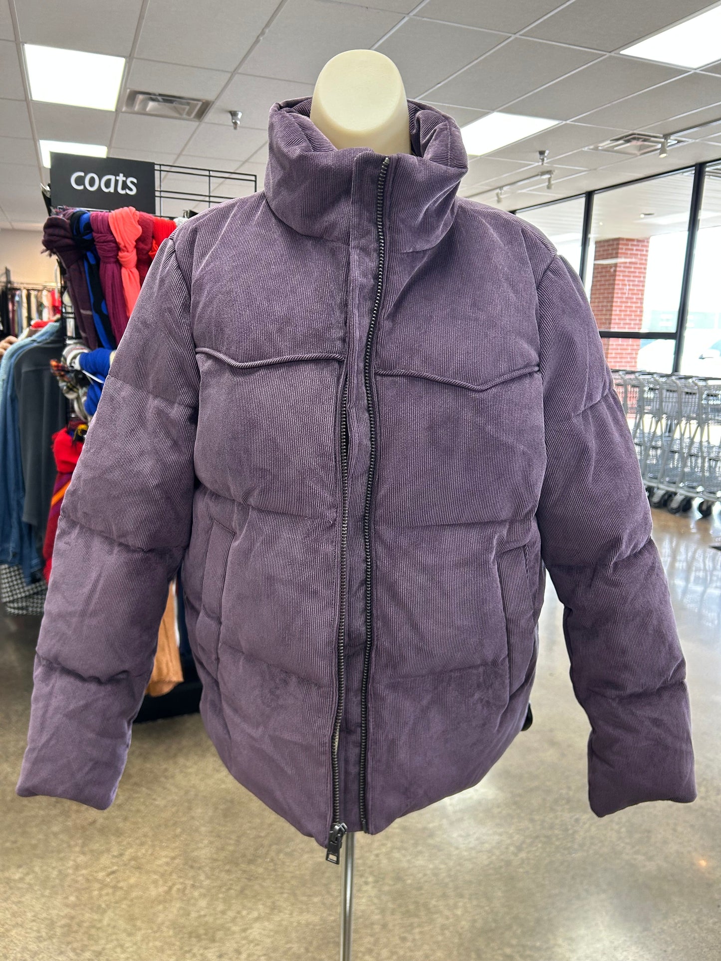 Jacket Puffer & Quilted By Levis In Purple, Size:L