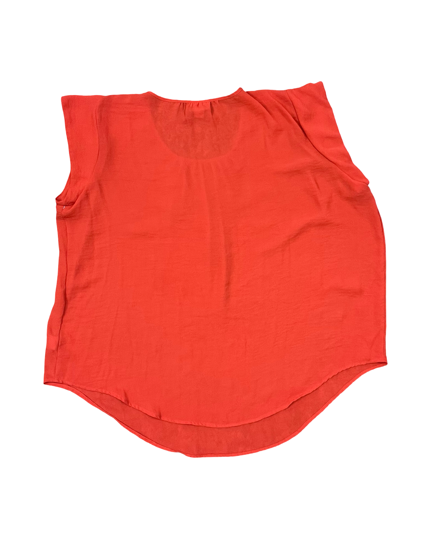 Top Sleeveless By Liz And Co In Orange, Size:1X
